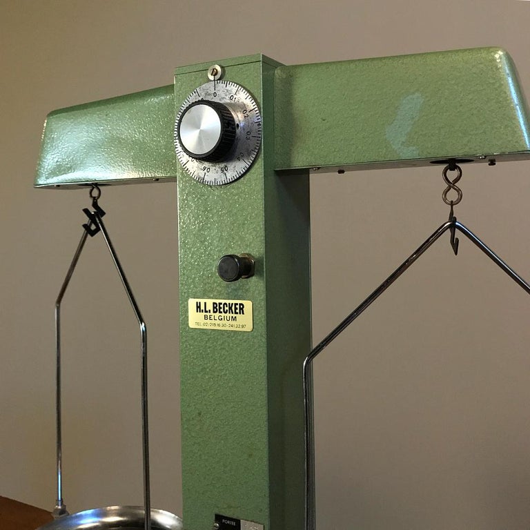 Antique Commercial Balance Scale by H. L. Becker in Brussels For Sale at 1stDibs commercial