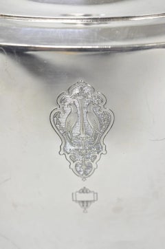 Antique Community Silver Plated Art Deco Birds of Paradise Tea Service Set 3 Pcs