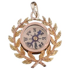 Antique Compass Pendant of 15ct Gold