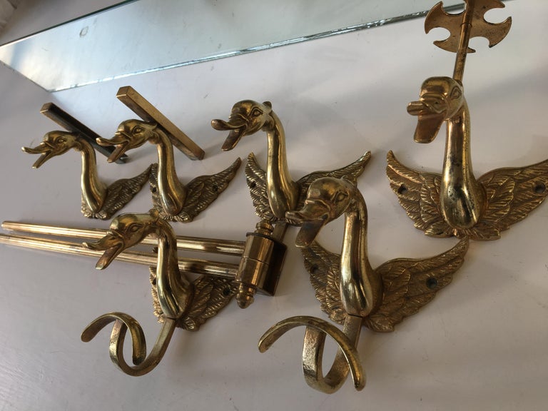 Antique Complete Bathroom Set with Swans 'Free Shipping' For Sale at