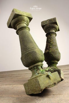 Antique Composition Balustrade or Sundial Base, 20th Century