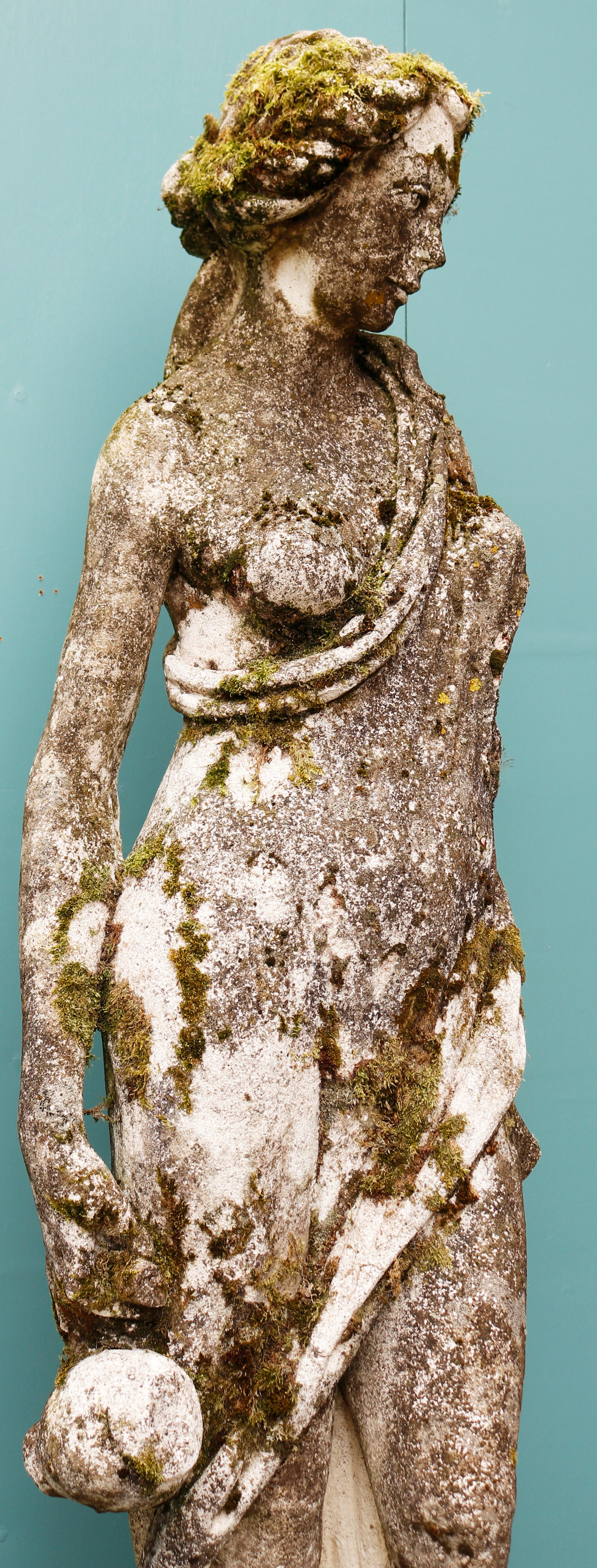20th Century Antique Composition Stone Statue of Venus