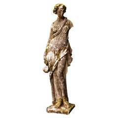 Antique Composition Stone Statue of Venus