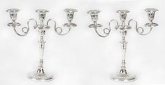 Antique Comprising Pair of Candelabra and Candlesticks, 19th Century