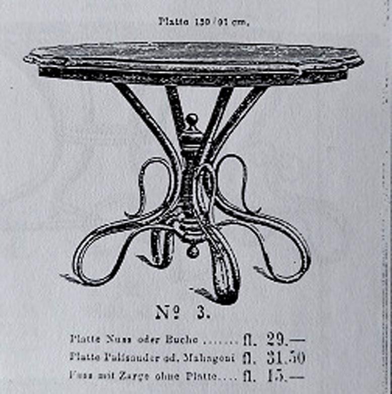 Table de conférence ou de salle à manger antique Fischel, 1890 en vente 1