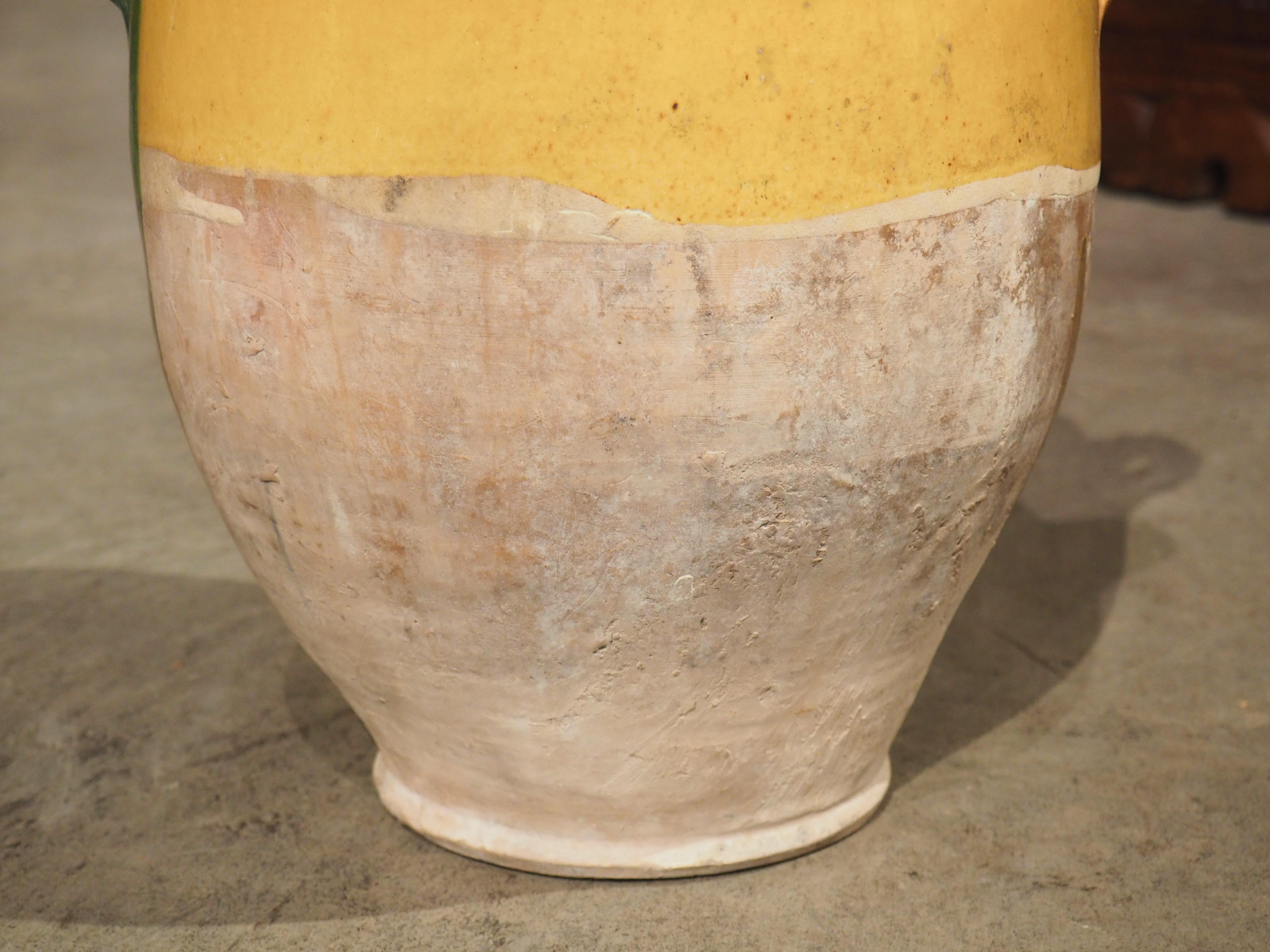 Glazed Antique Confit Pot from Southwest France