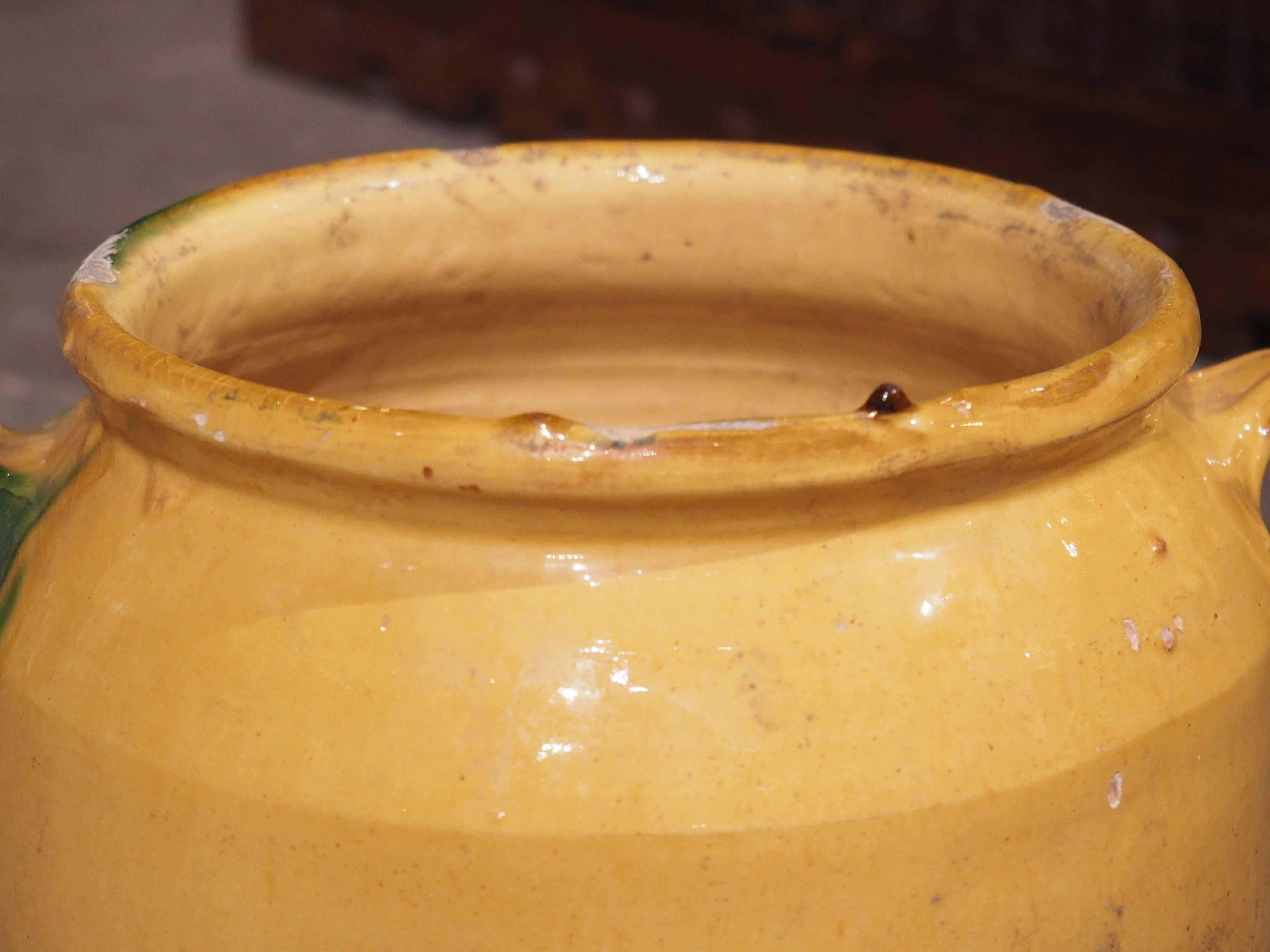 Antique Confit Pot from Southwest France In Good Condition In Dallas, TX