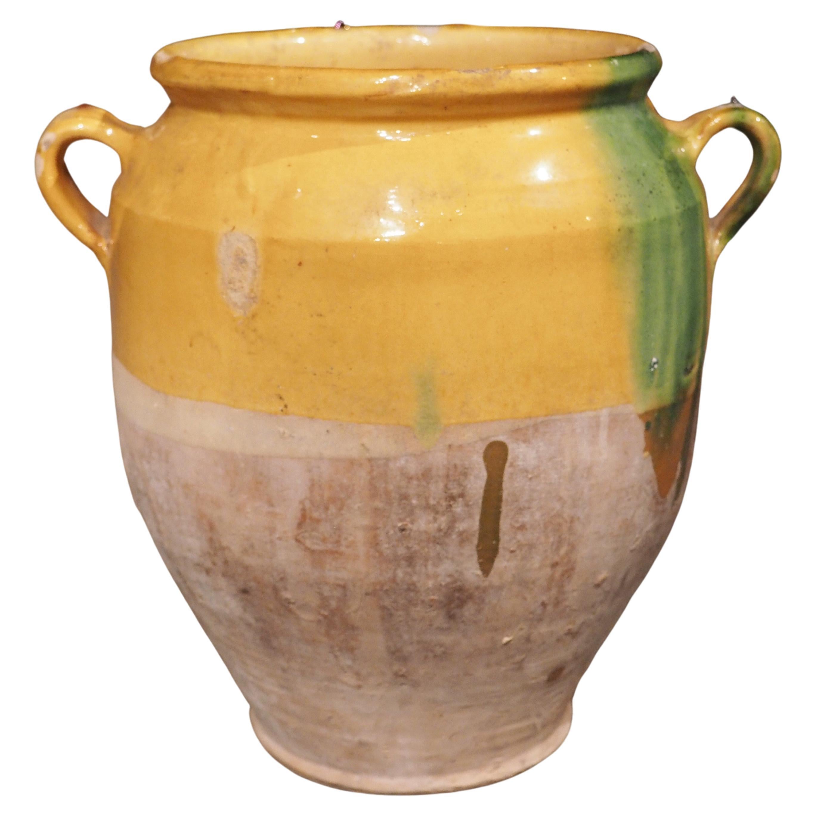 Antique Confit Pot from Southwest France