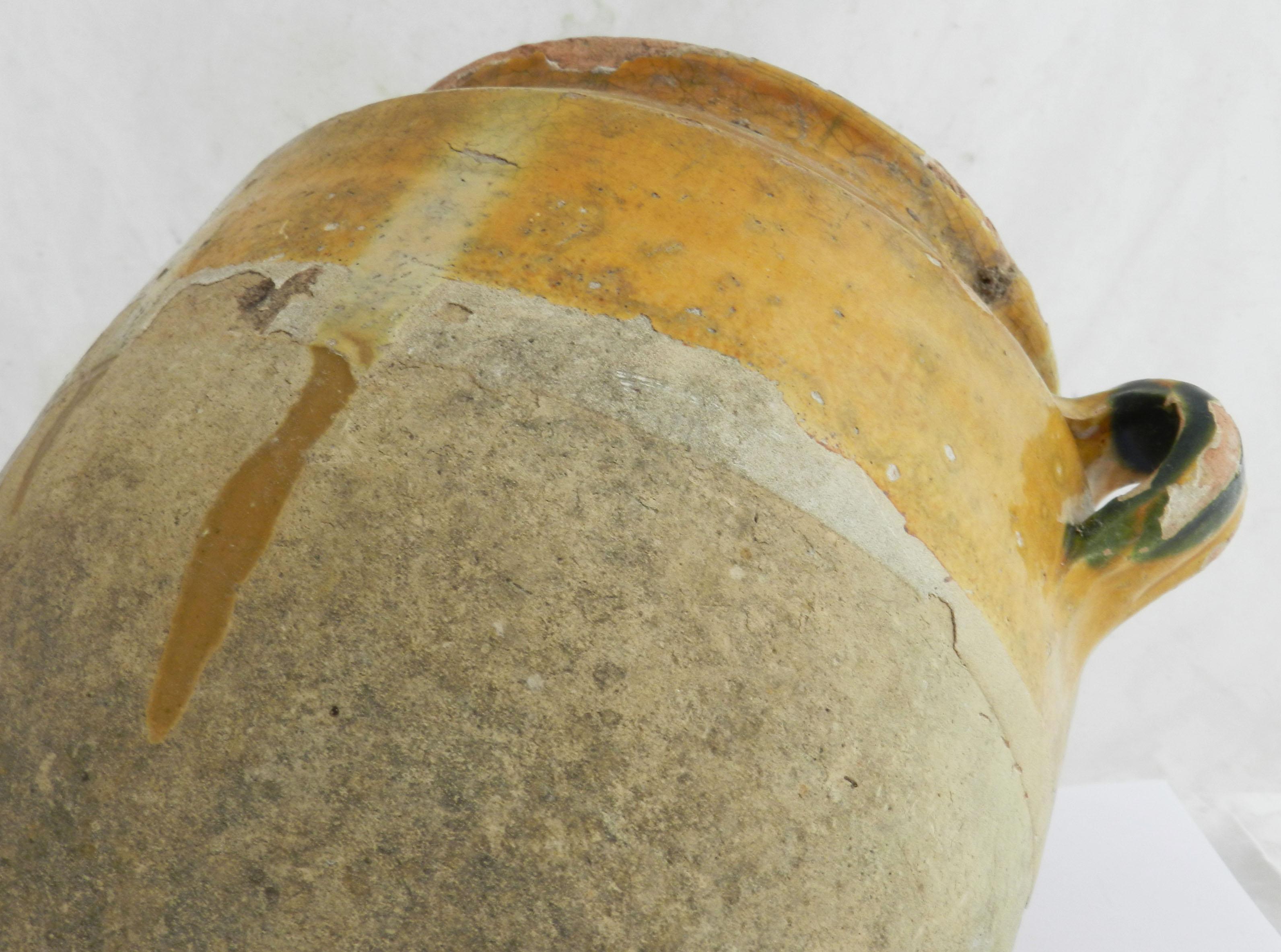 Antique Confit Pot Jar French Terracotta 19th Century For Sale 3