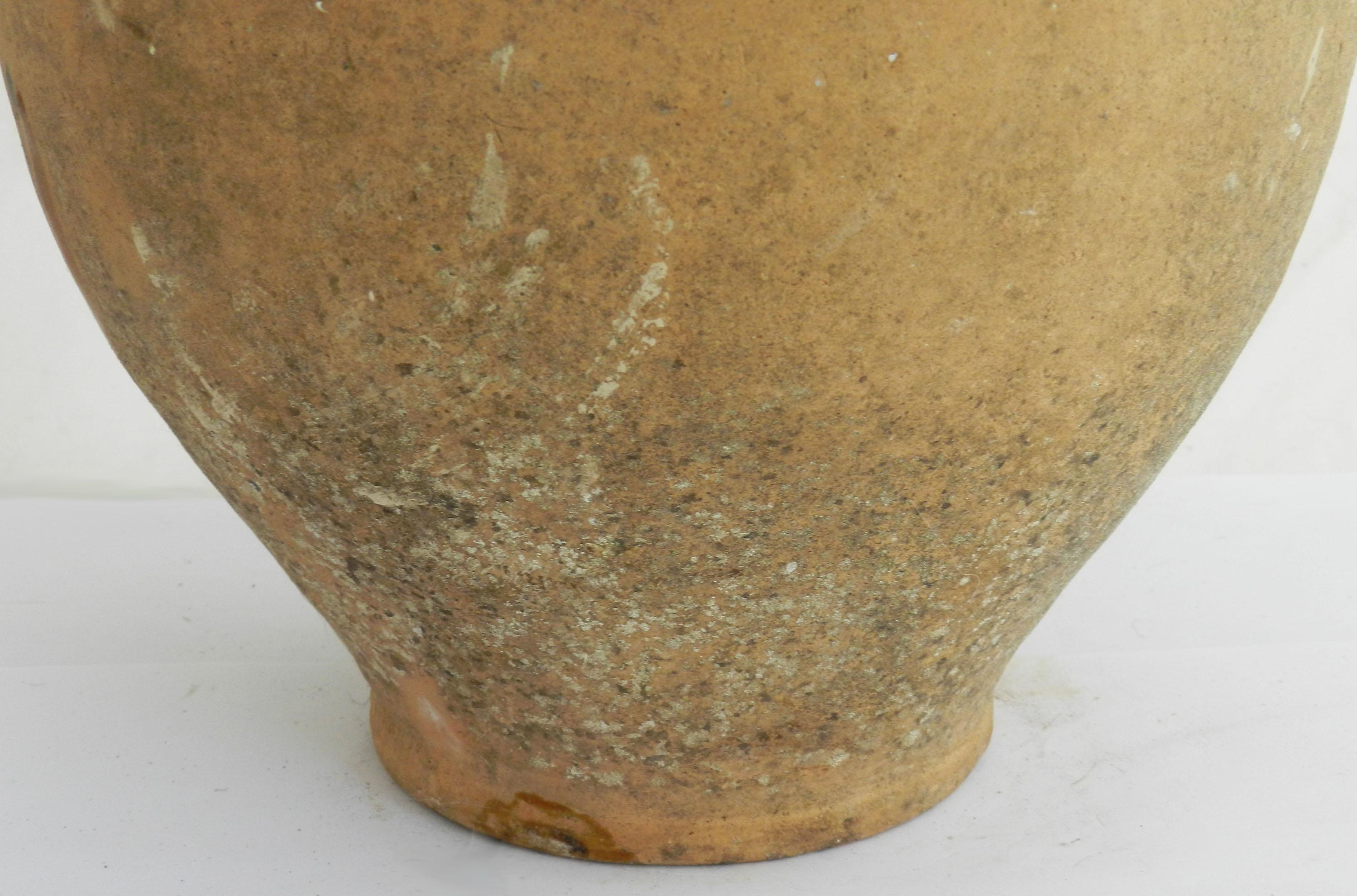 Pot à confiture français ancien en terre cuite du 19ème siècle 2