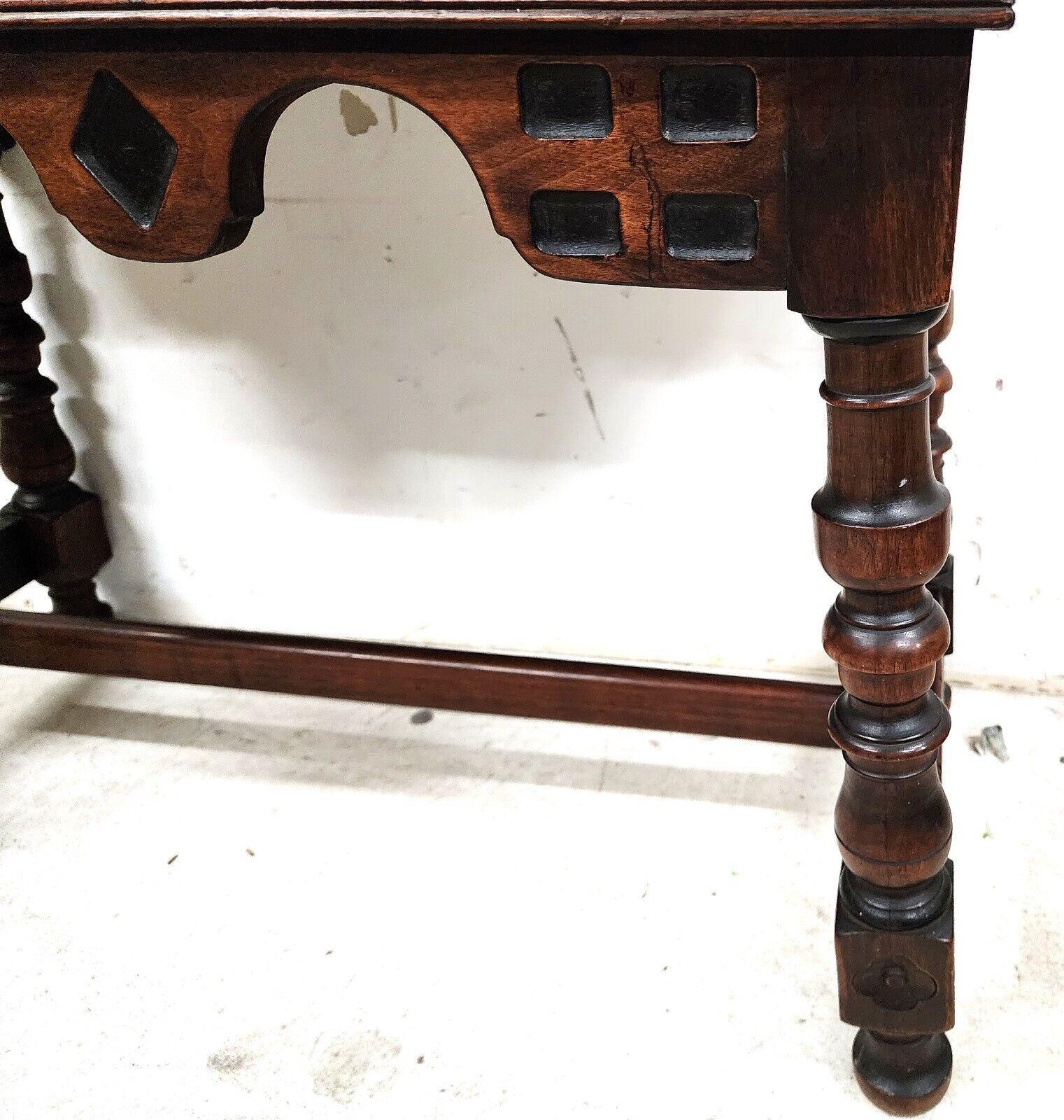 Antique Console Buffet Table Walnut by KITTINGER For Sale 4