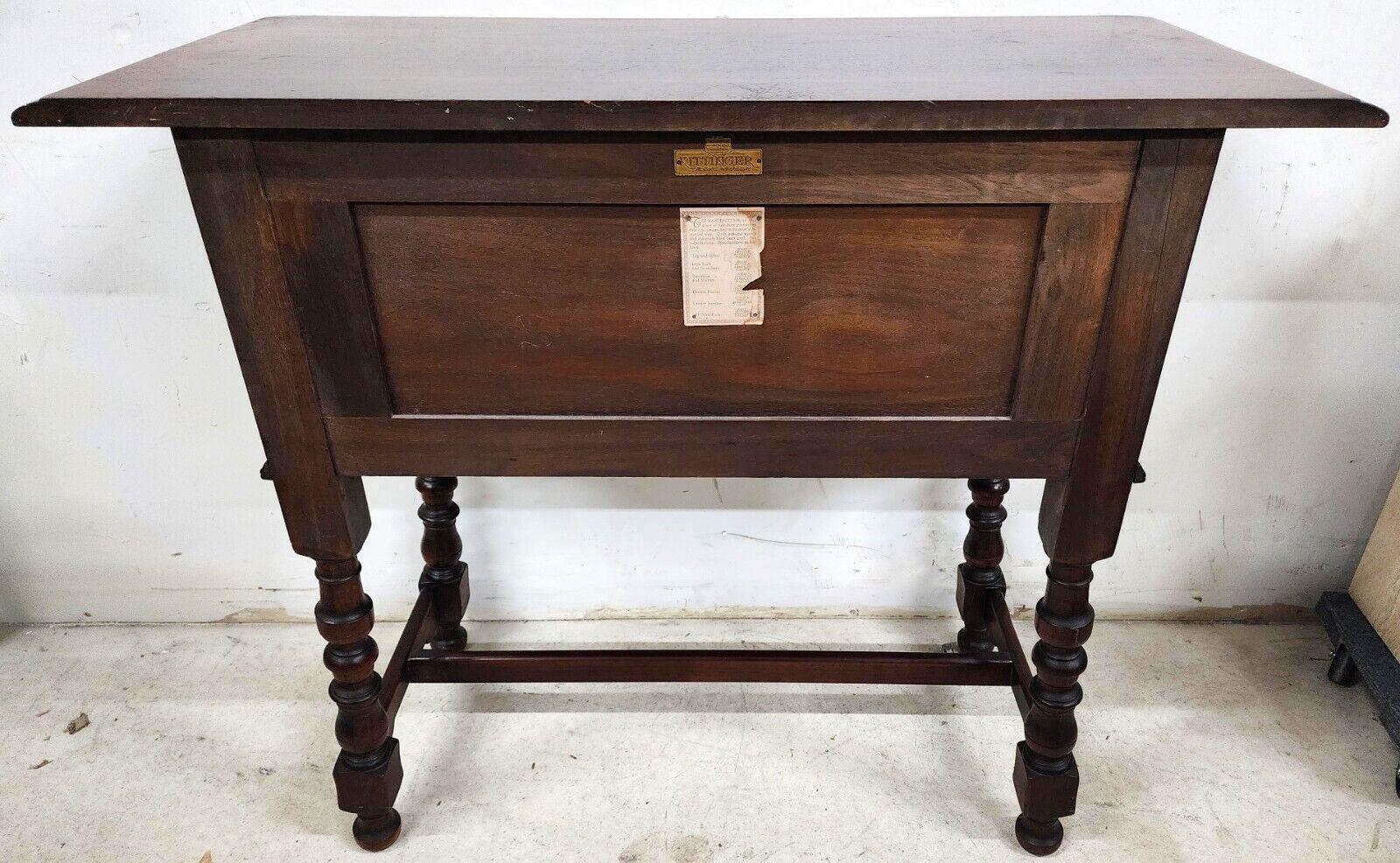 Antique Console Buffet Table Walnut by KITTINGER For Sale 6