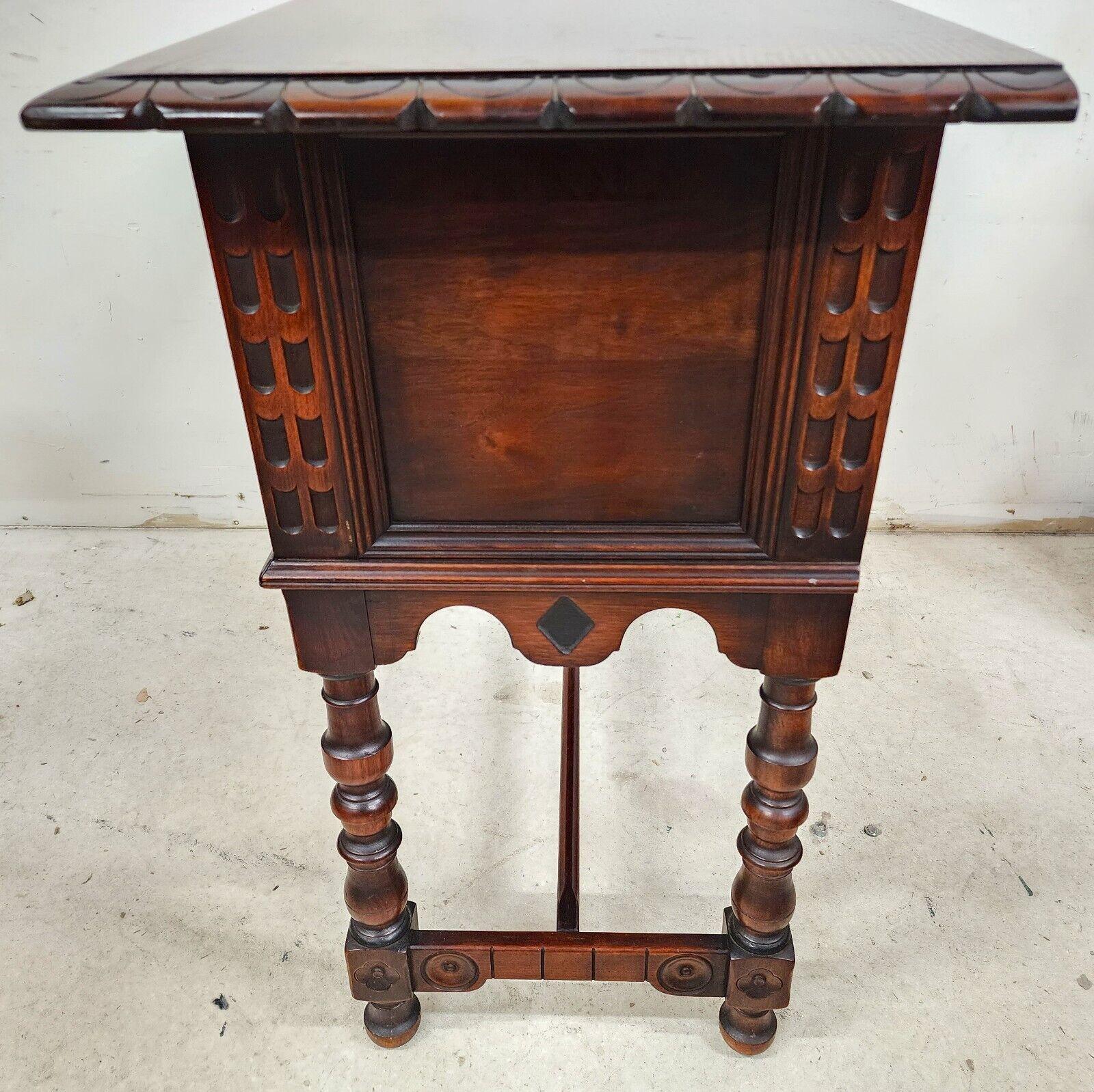 Antique Console Buffet Table Walnut by KITTINGER For Sale 1