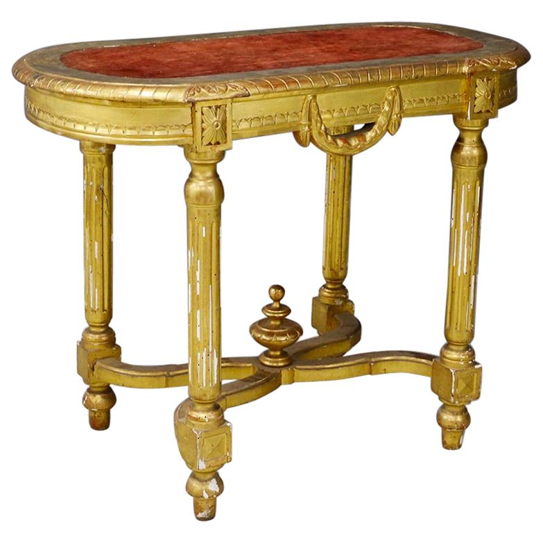 Antique Console in Giltwood, Late 1800-Early 1900