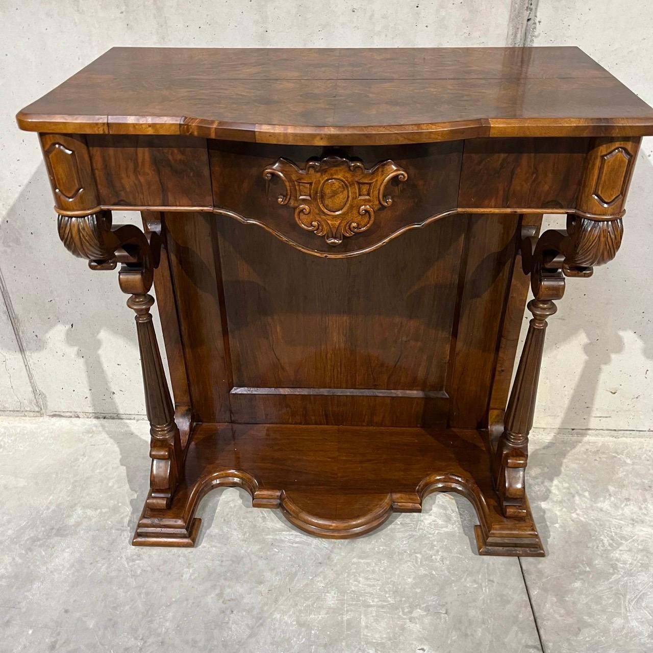 Antique console  Louis Philippe  walnut For Sale 5