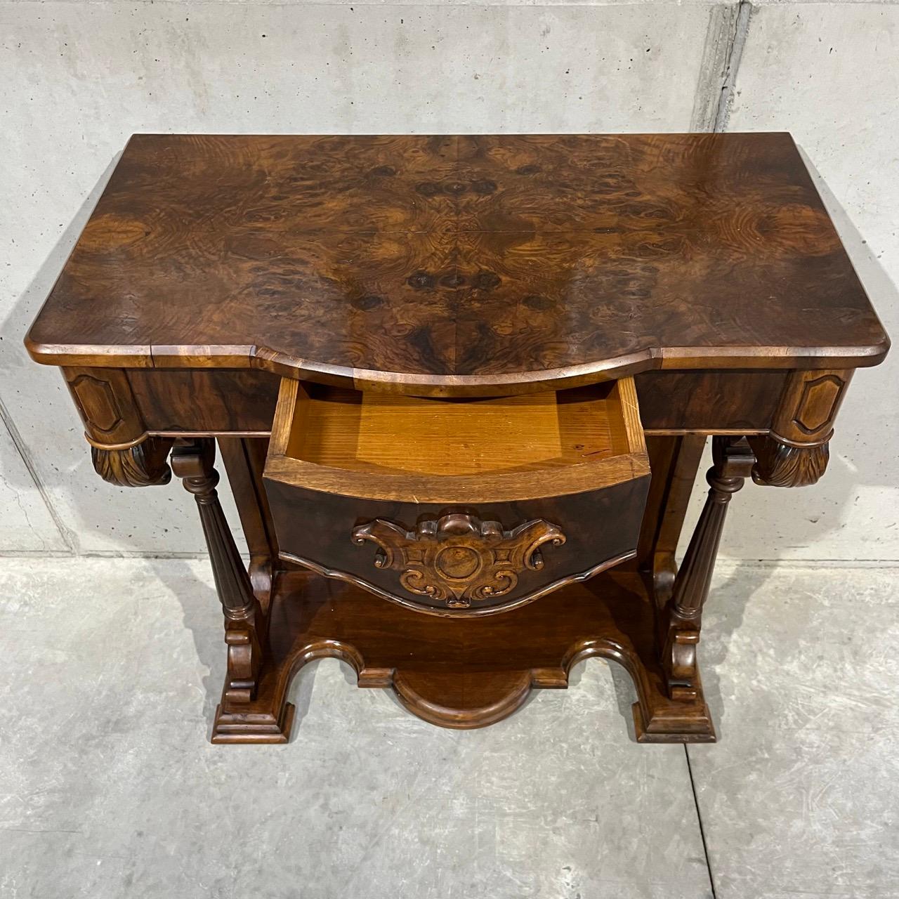 Antique console  Louis Philippe  walnut For Sale 10