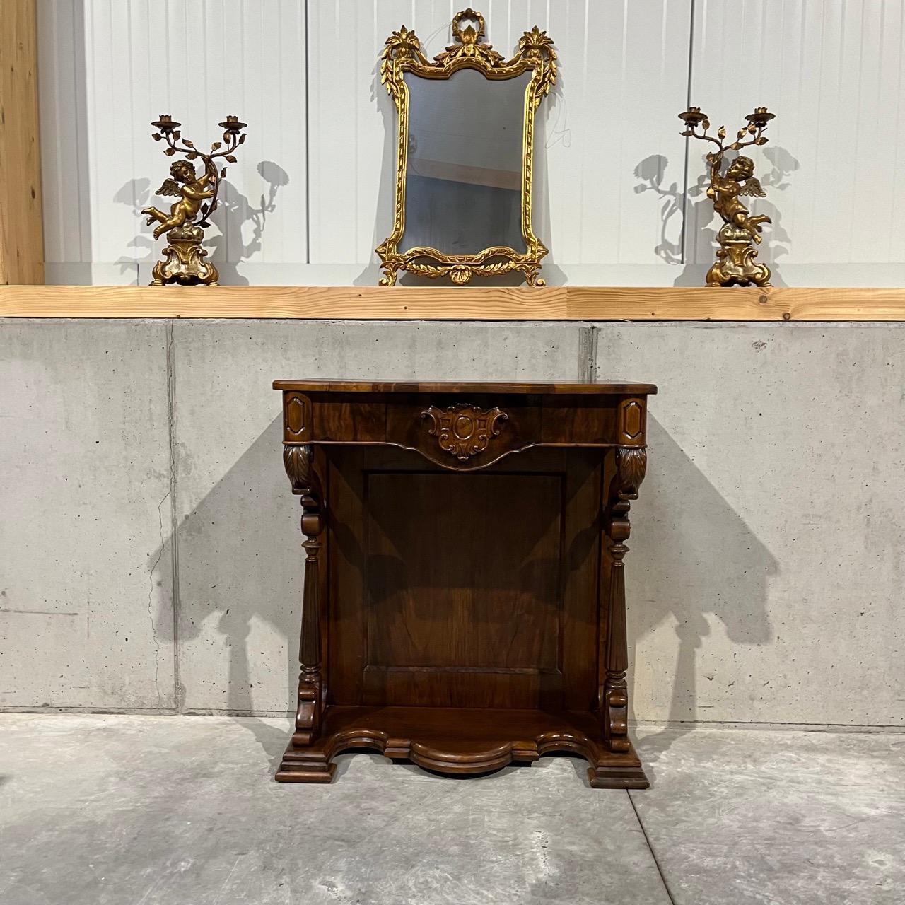 Antique console  Louis Philippe  walnut For Sale 1
