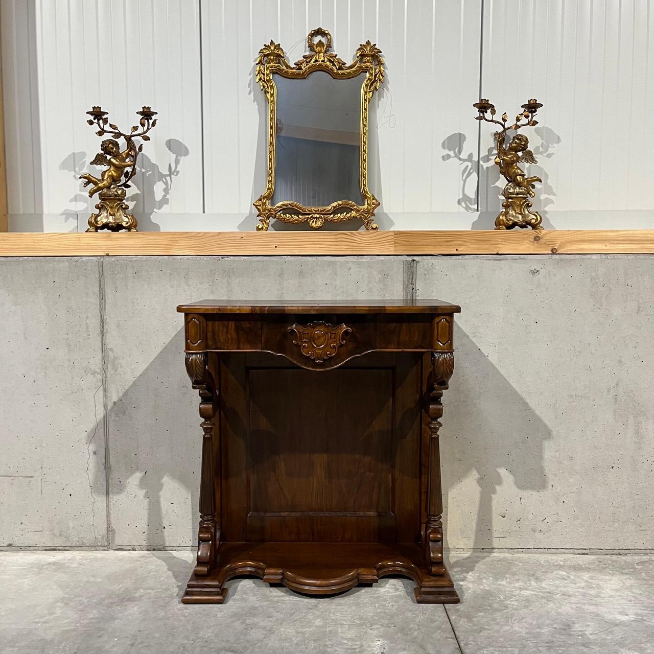 Antique console  Louis Philippe  walnut For Sale 2