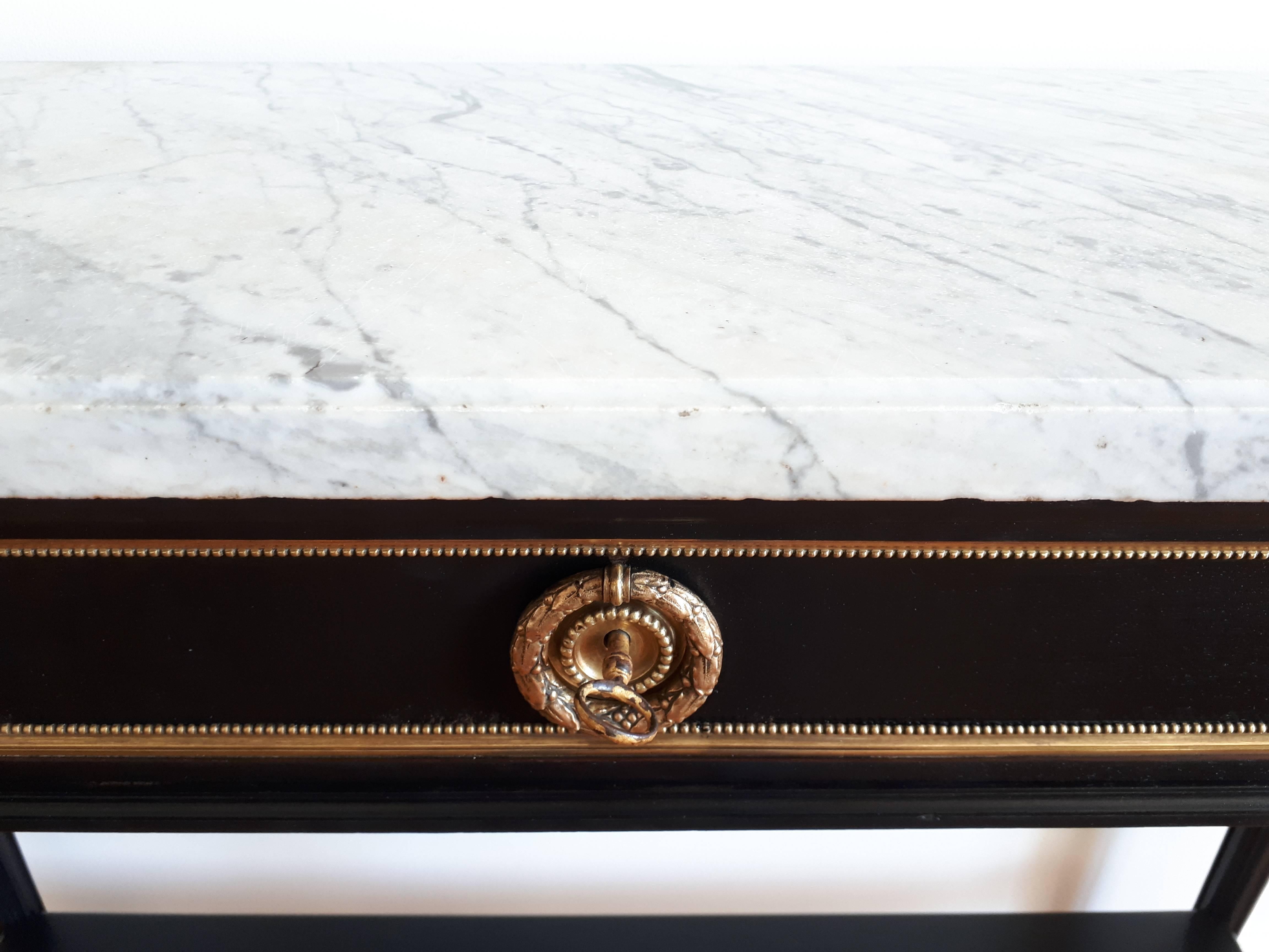 Antique Console Louis XVI Style, Marble top 5