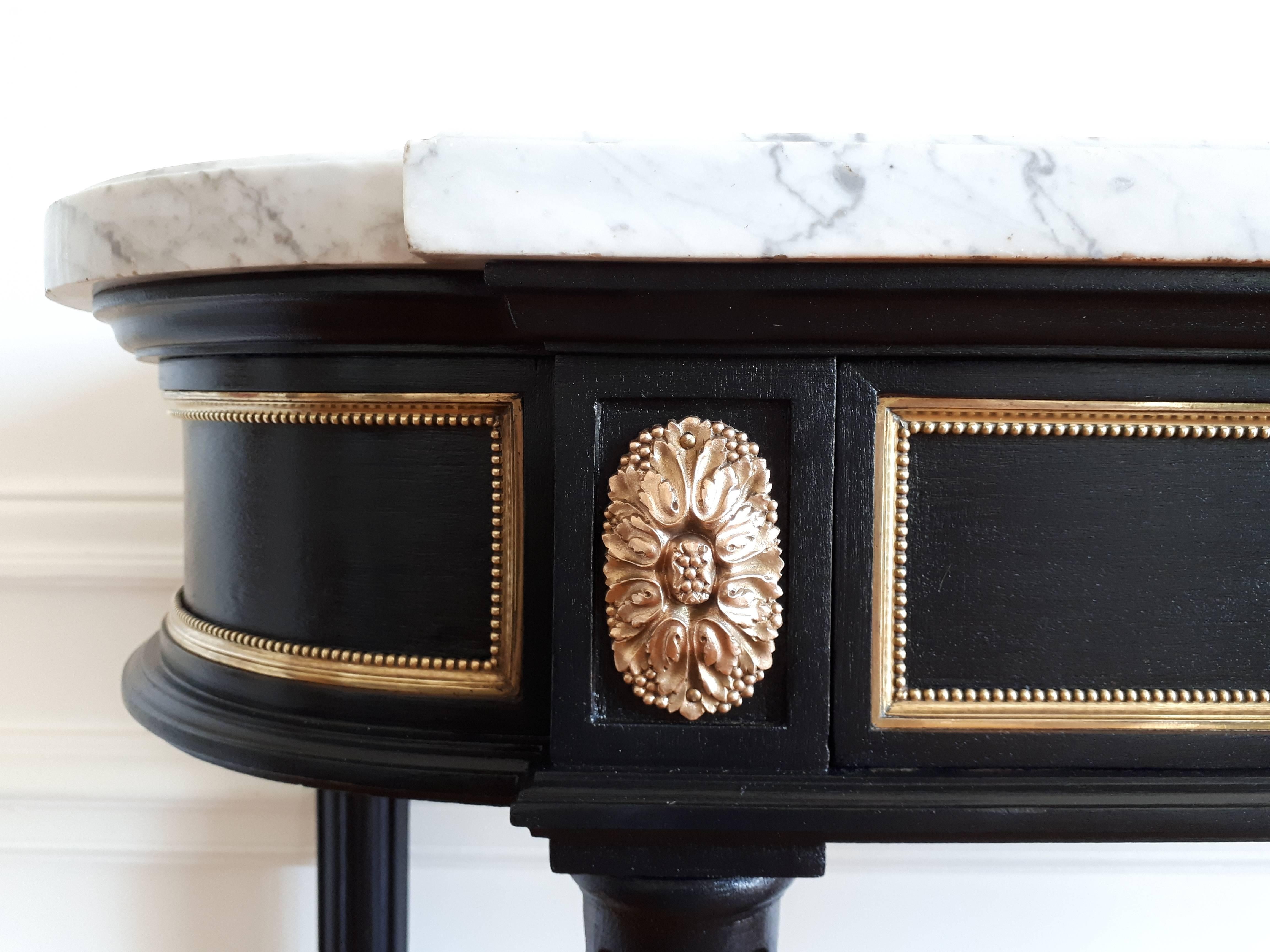 Antique Console Louis XVI Style, Marble top 6