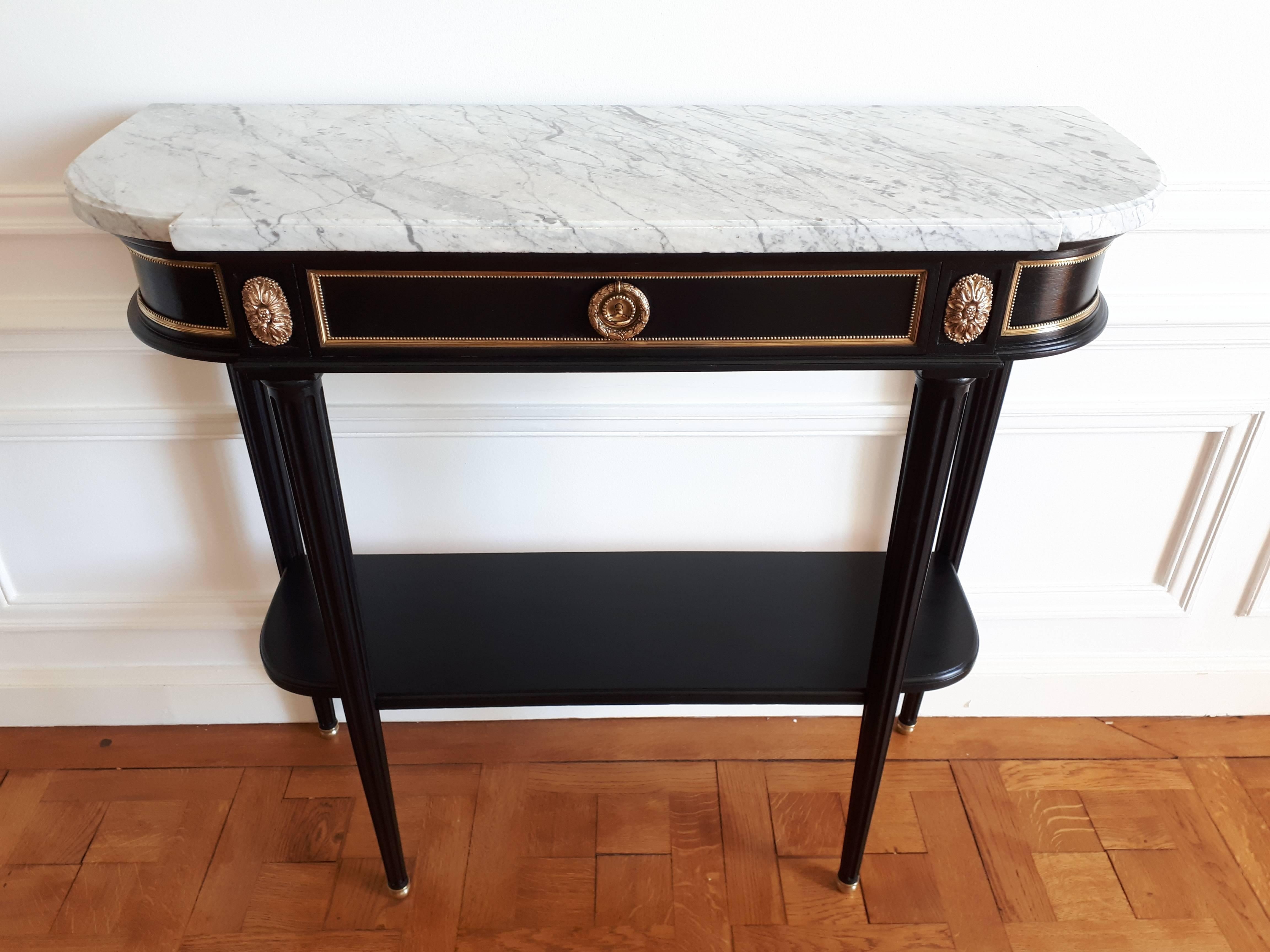 Antique Console Louis XVI Style, Marble top 10
