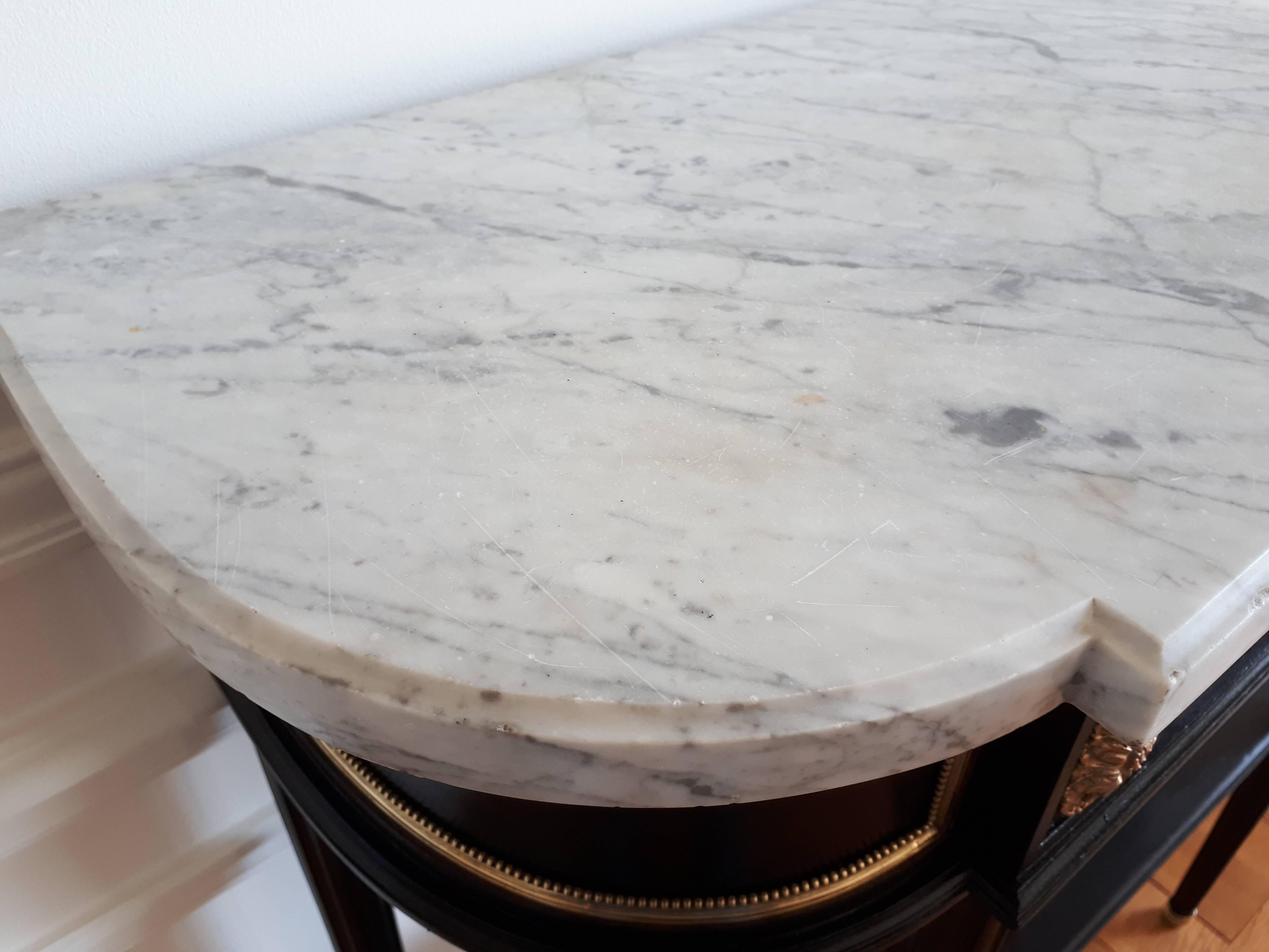 20th Century Antique Console Louis XVI Style, Marble top