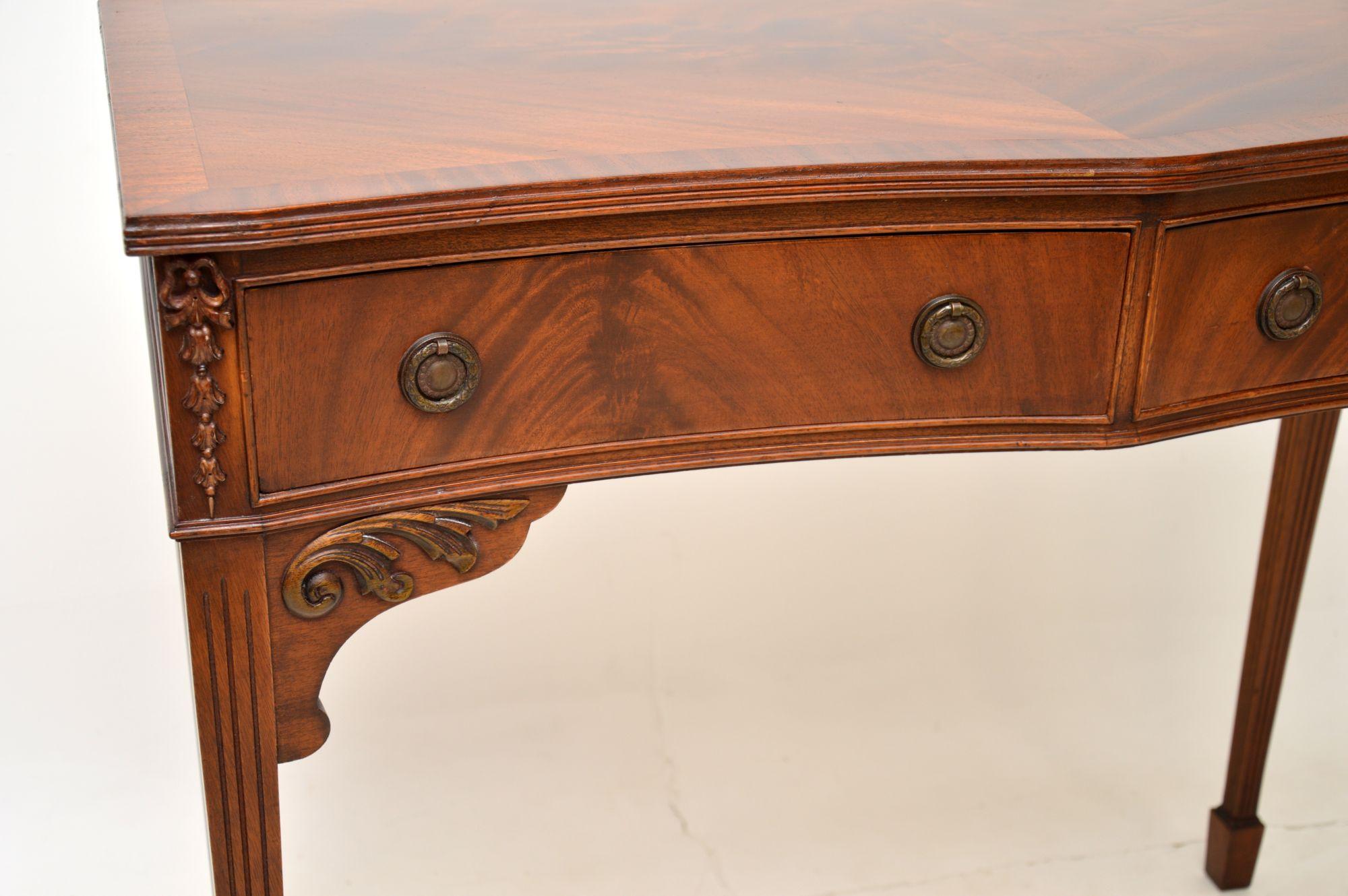 Wood Antique Console  / Side Table For Sale