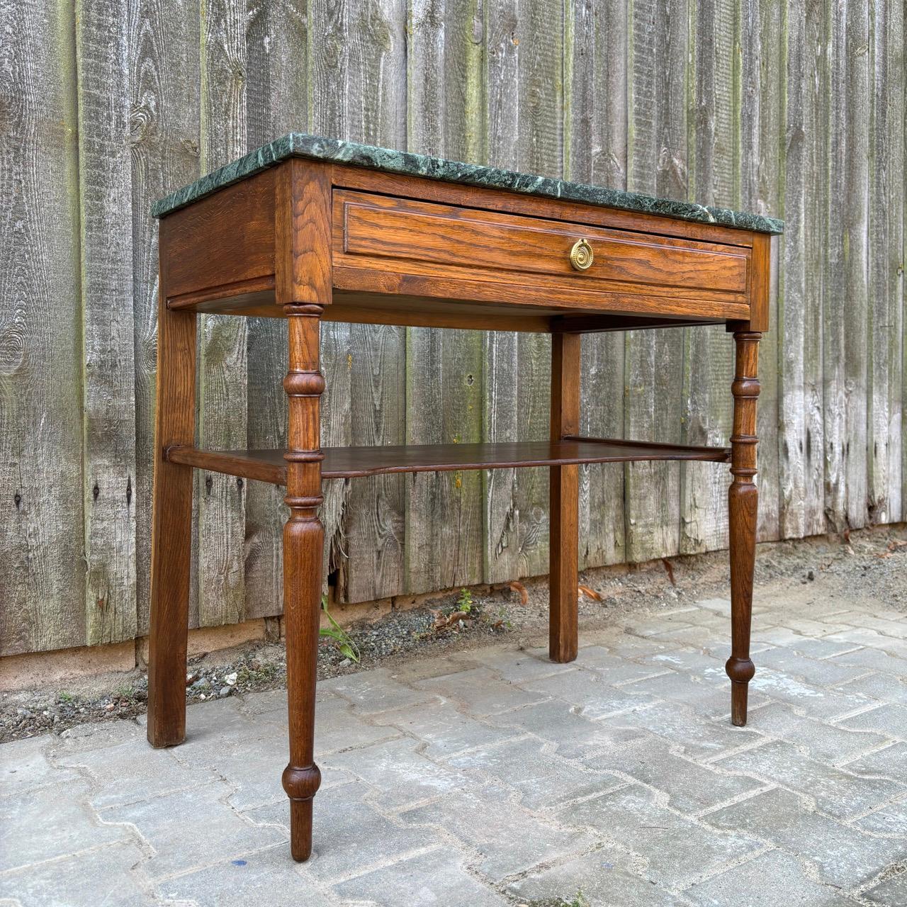 Console antica  Oak massiccio  Francia intorno al 1890 In condizioni buone in vendita a Würzburg, DE