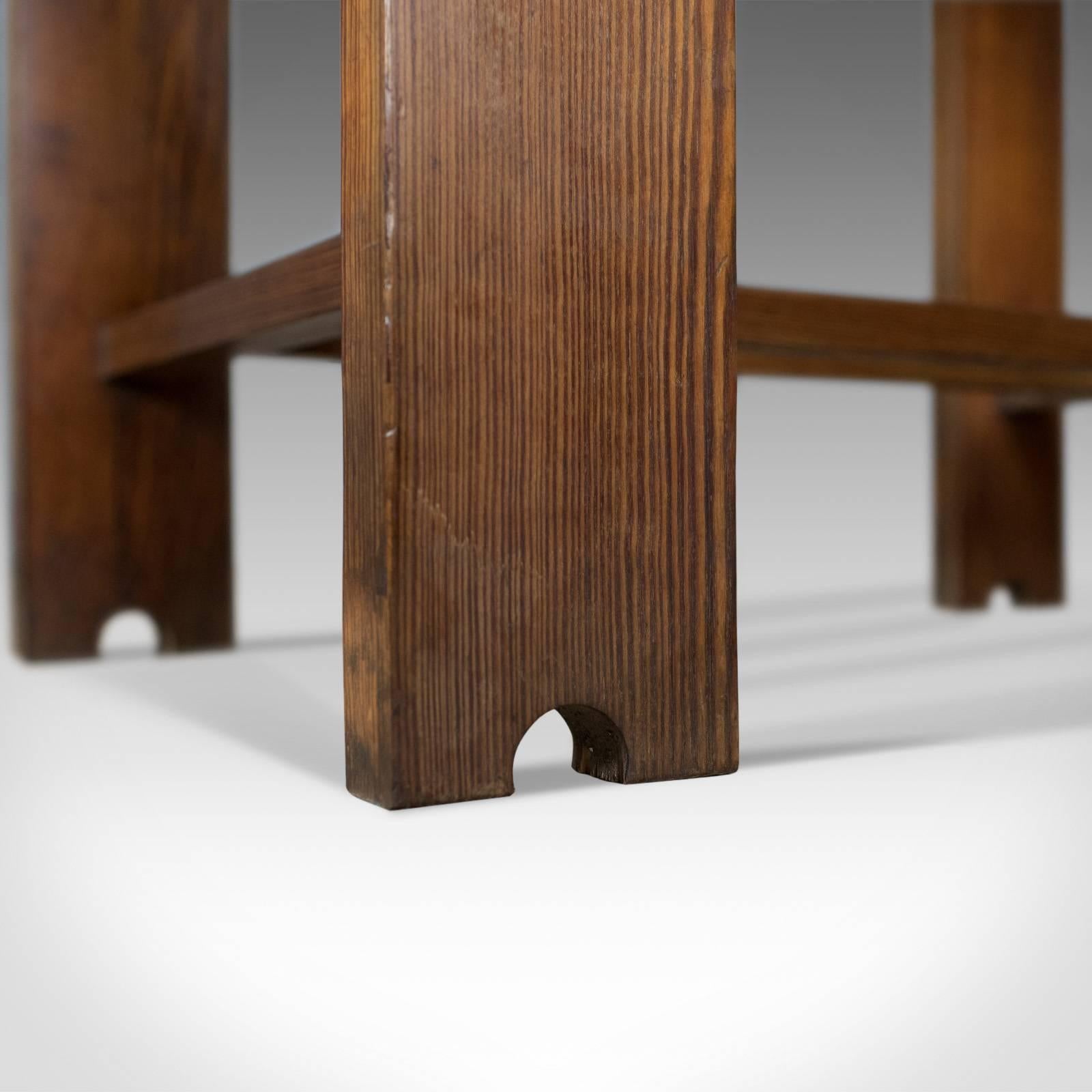 19th Century Antique Console Table, English, Arts & Crafts, Victorian, Pine, Side, circa 1880