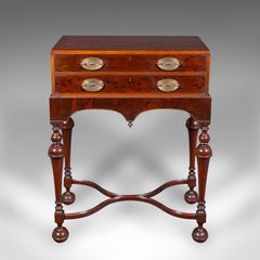 Table console antique, English, Elm, Hall, Side, Queen Anne Revival, Victorian