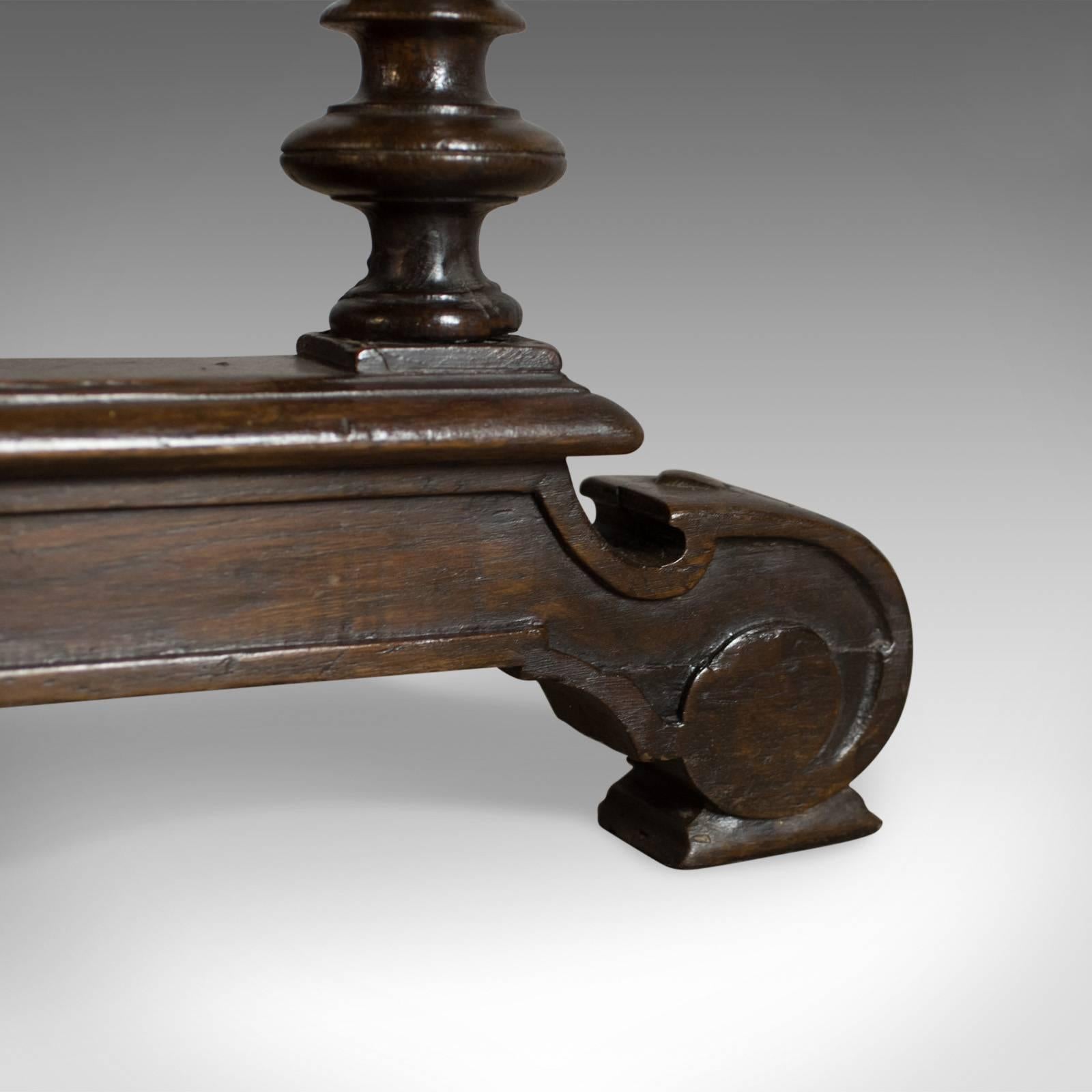 Antique Console Table, English, Oak, Victorian, Side, 19th Century, circa 1880 5