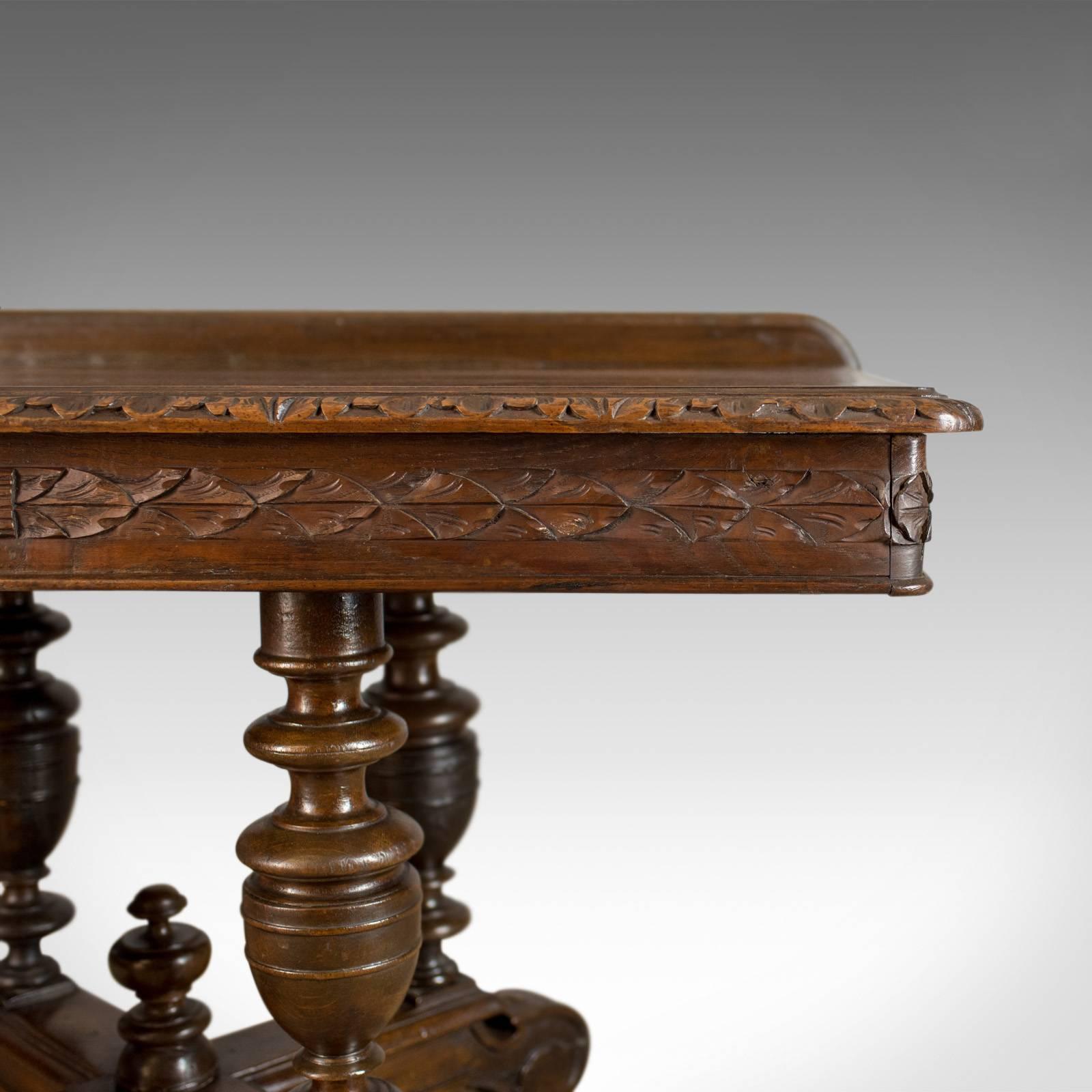 Antique Console Table, English, Oak, Victorian, Side, 19th Century, circa 1880 In Good Condition In Hele, Devon, GB