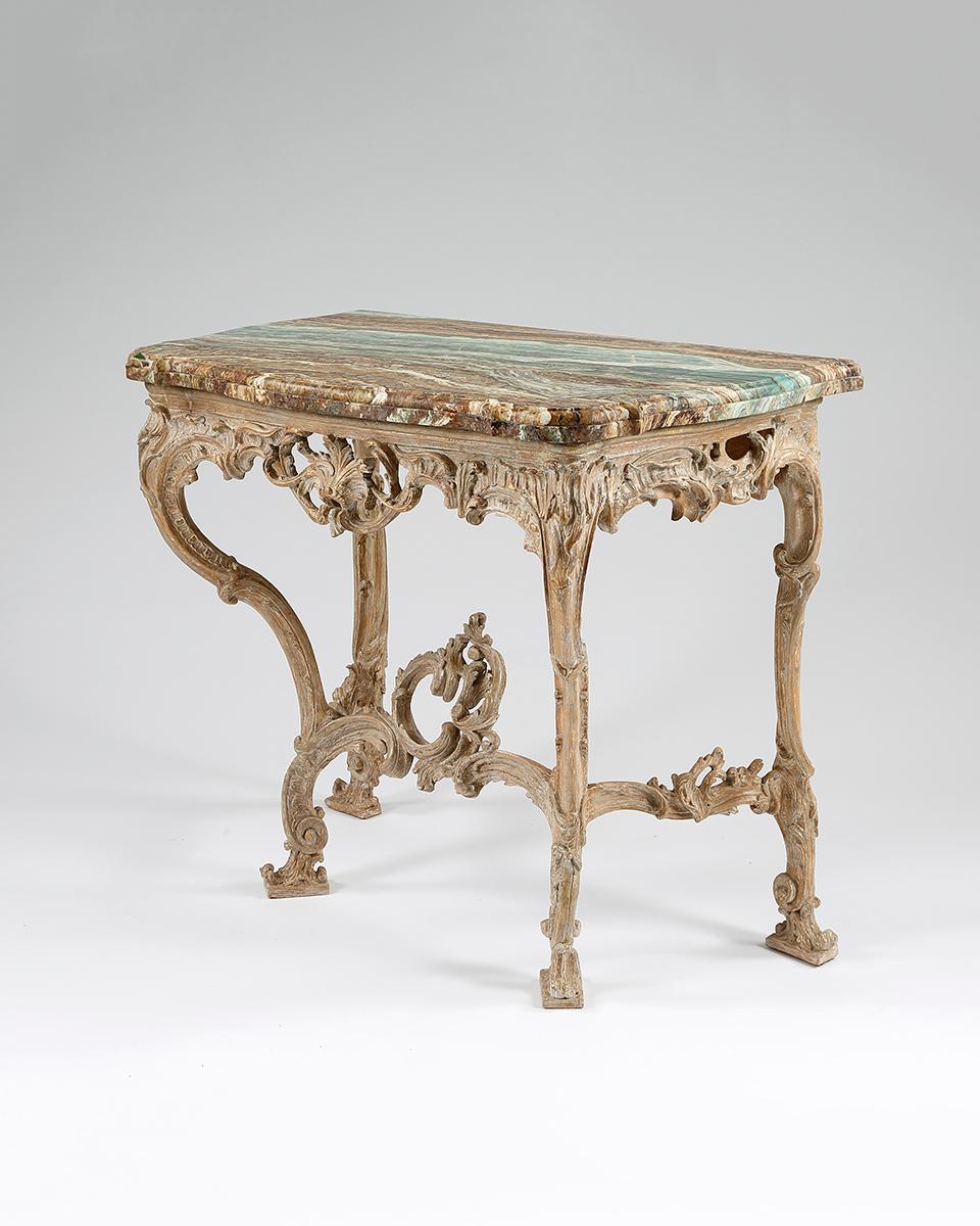 European Antique Console Table For Sale