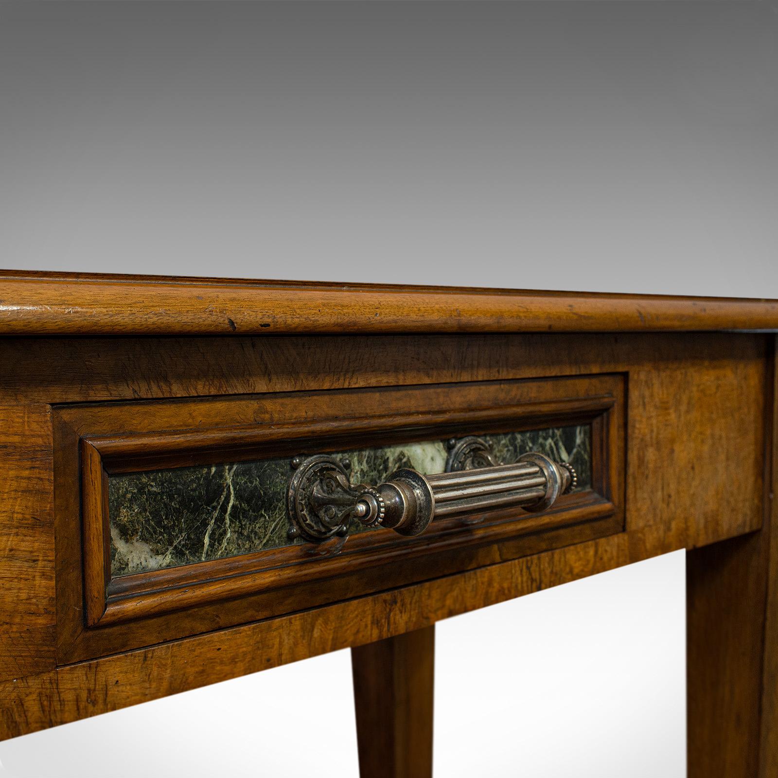 Antique Console Table, Large, Scottish, Walnut, Desk, J & T Scott, Victorian 7