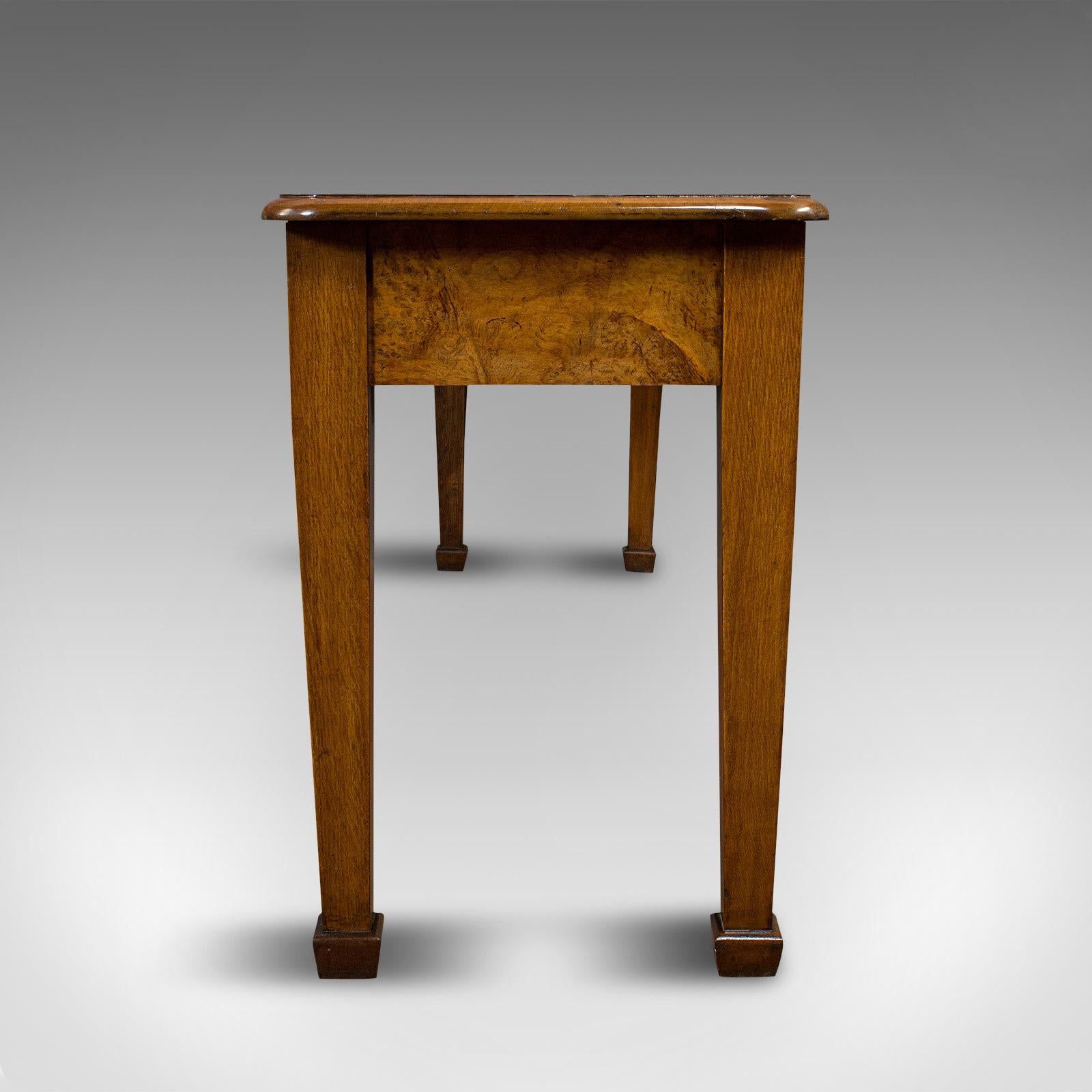 19th Century Antique Console Table, Large, Scottish, Walnut, Desk, J & T Scott, Victorian