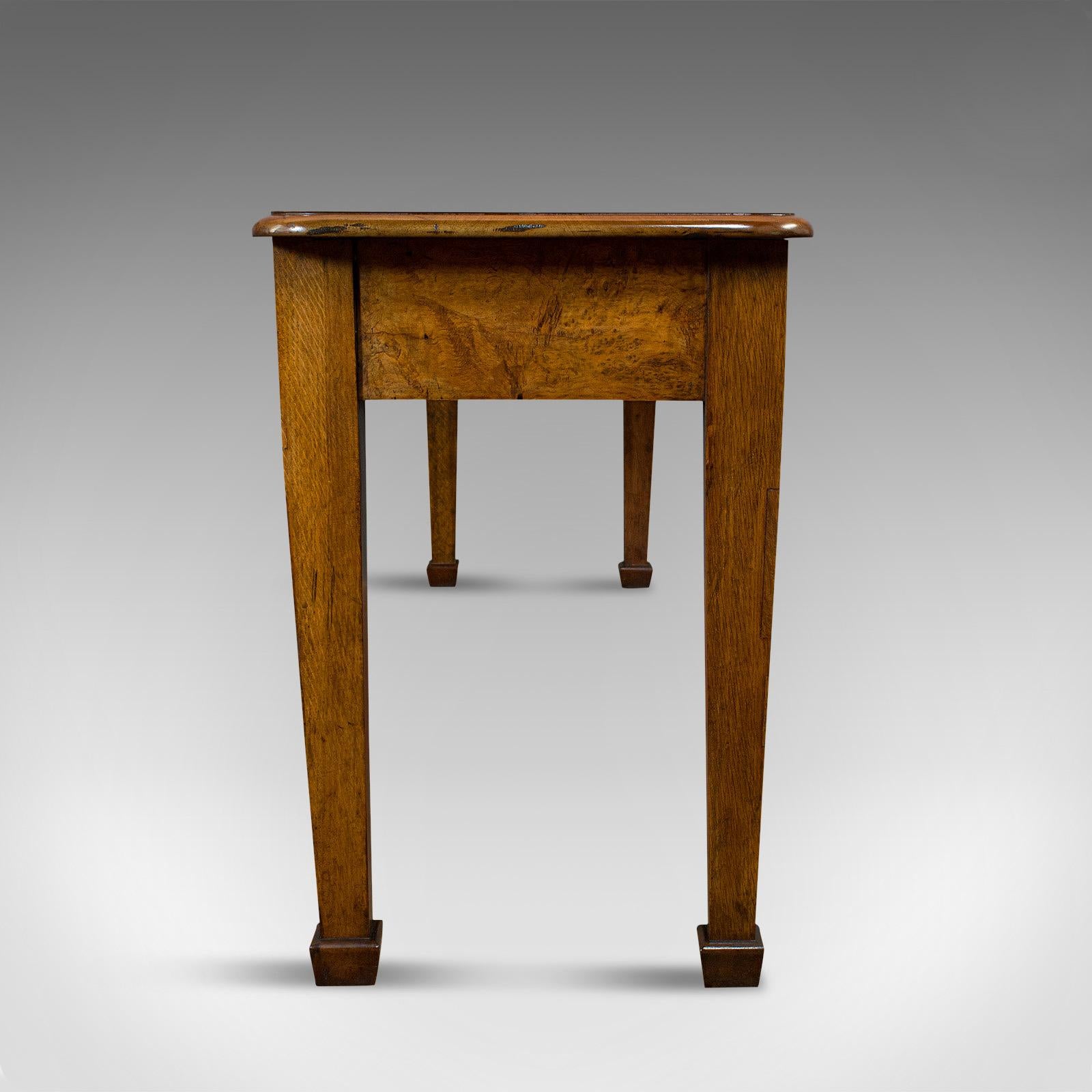 Antique Console Table, Large, Scottish, Walnut, Desk, J & T Scott, Victorian 1