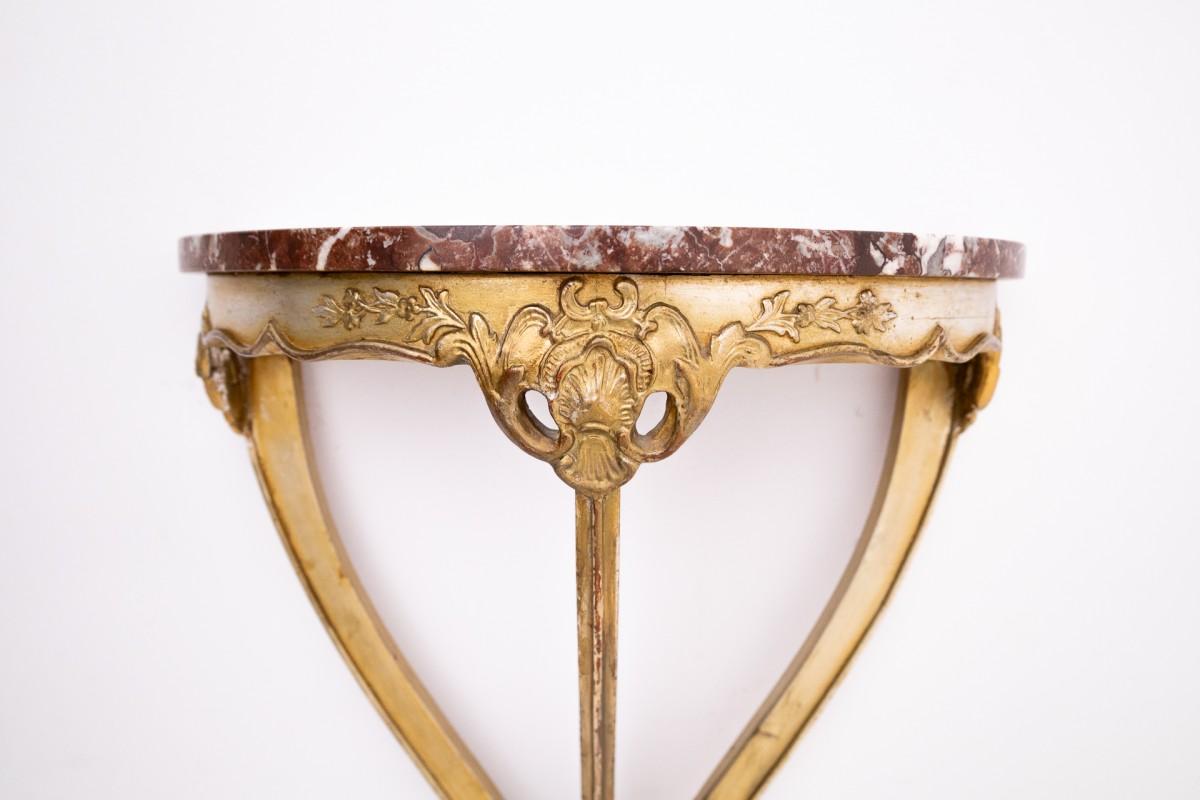 Pierre Console ancienne avec plateau en pierre, France, fin du XIXe siècle. en vente