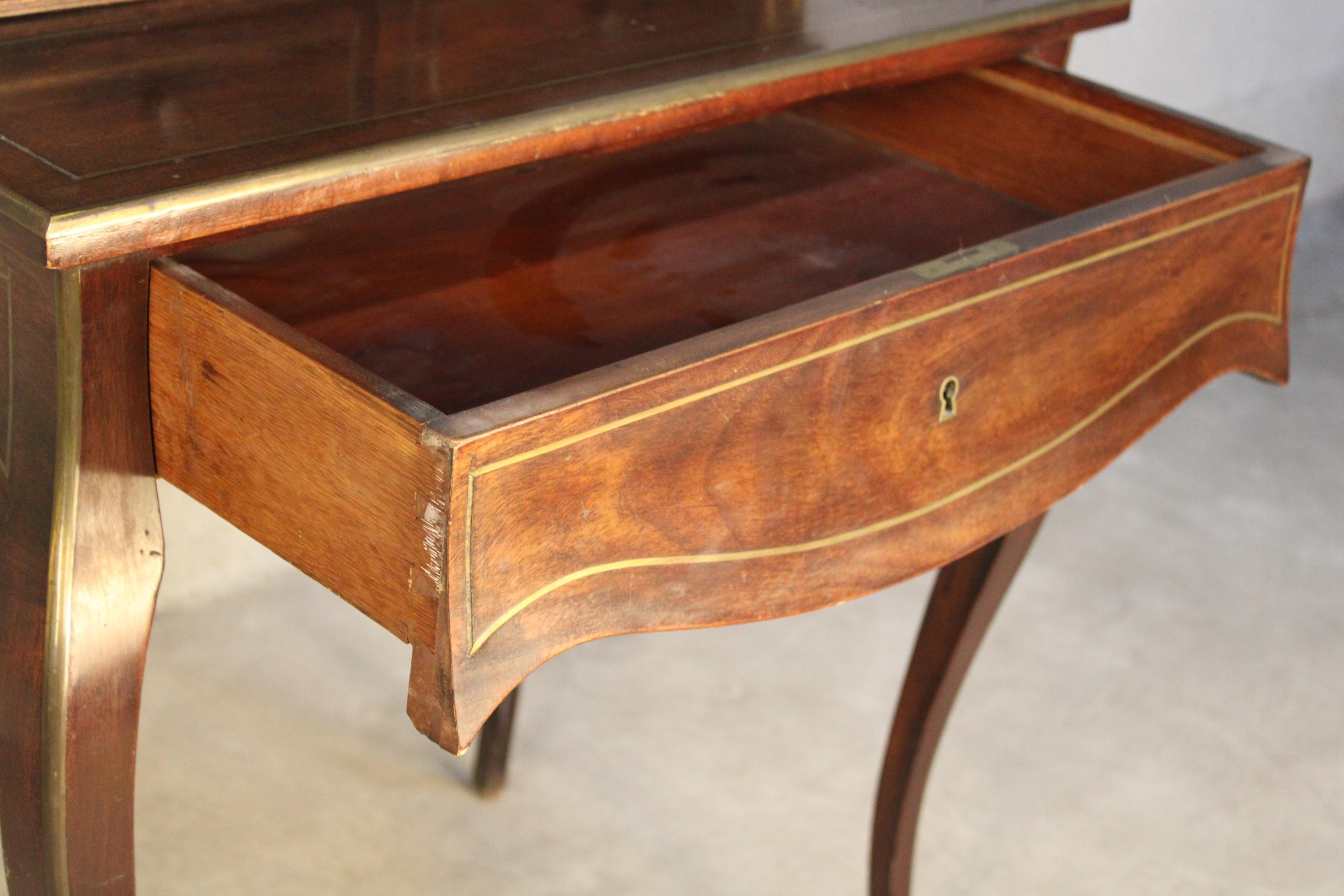 French Louis XVI Style Elegant Writing Table in Walnut For Sale