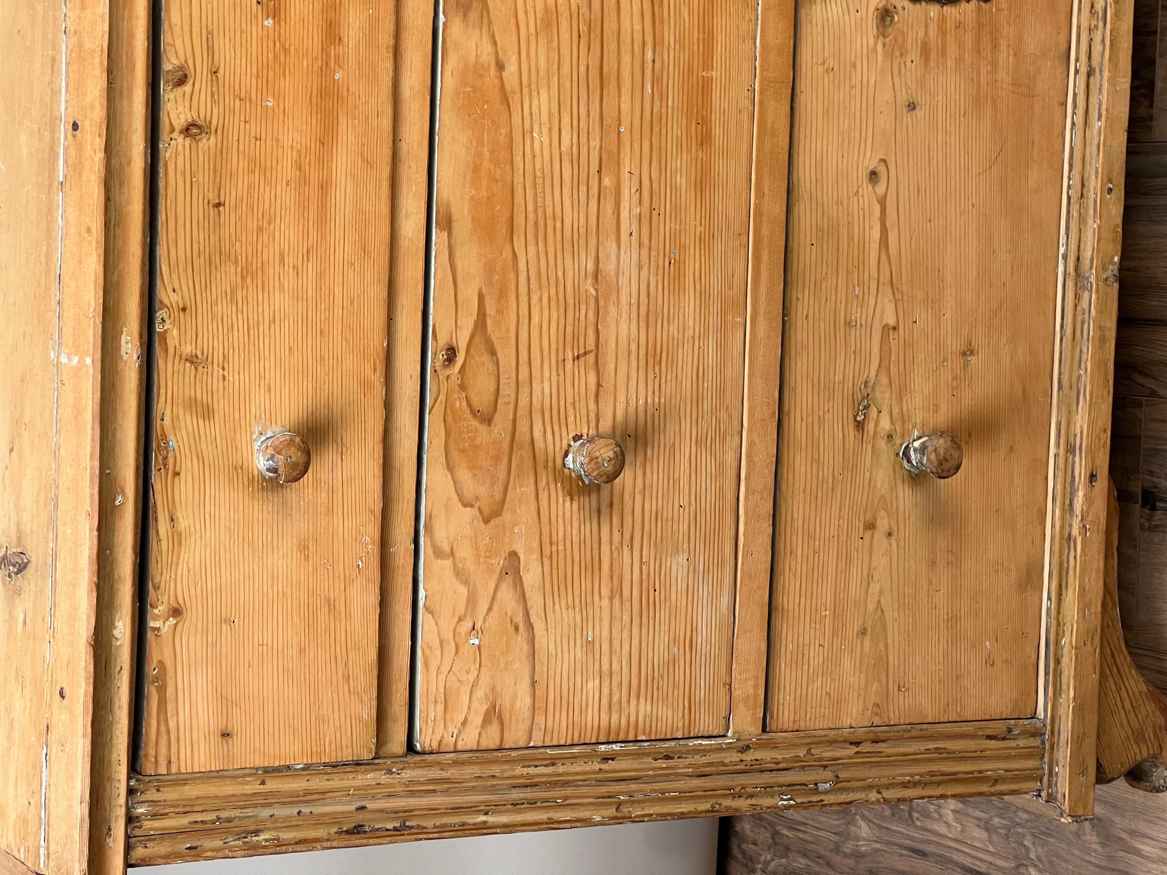 Antique Continental Biedermeier Pine Three Drawer Chest c. Early 19th Century 4