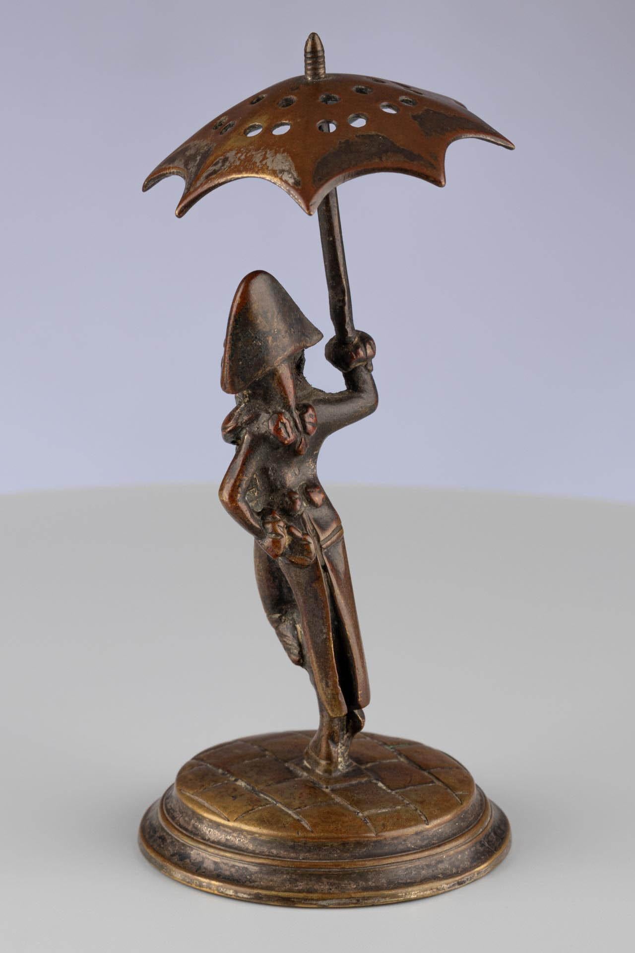 19th Century Antique Continental Bronze Napoleon Style Toothpick Holder For Sale
