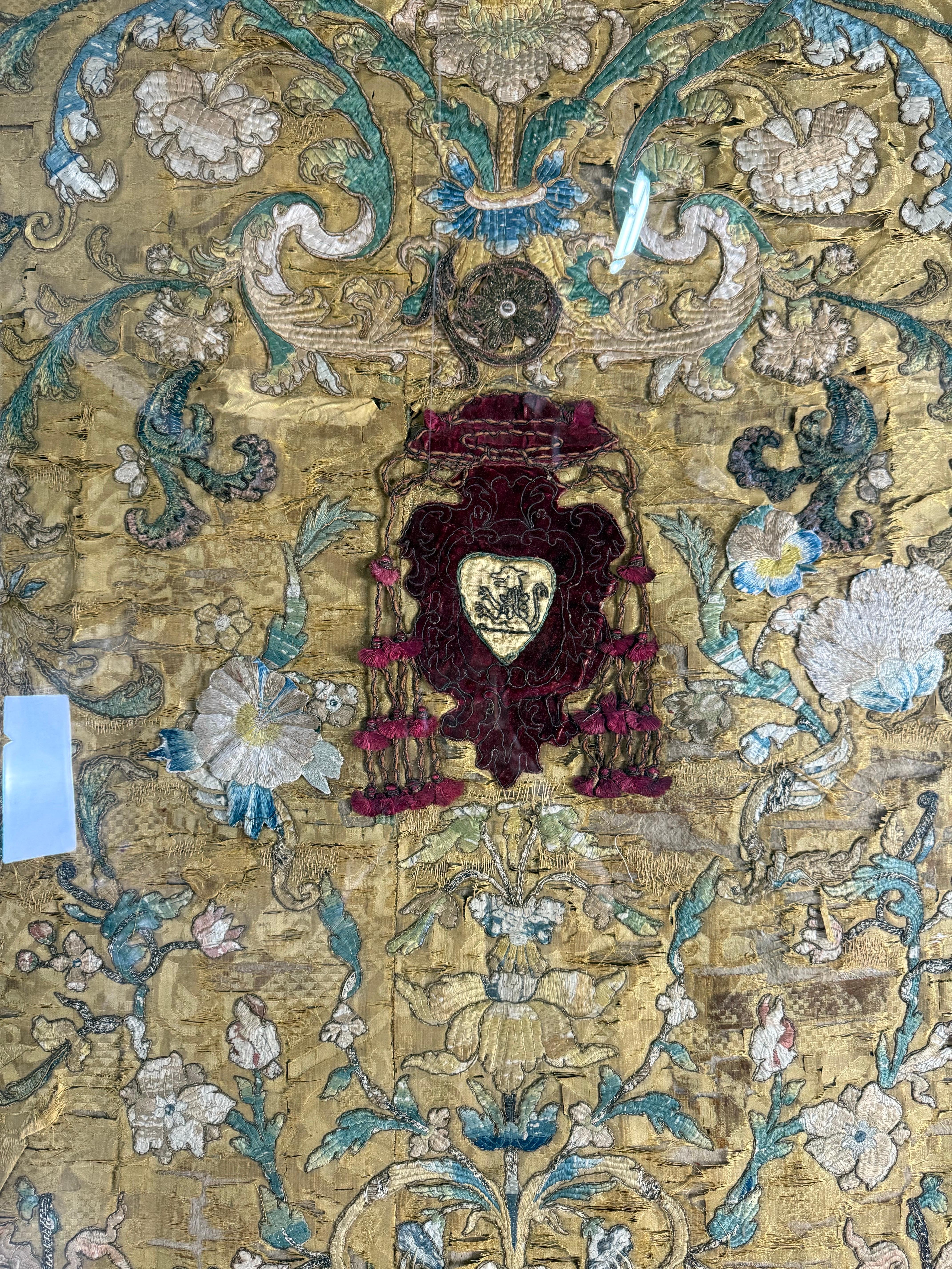 Antique Continental Ecclesiastical Embroidered Textile, 17th–18th Century For Sale 8