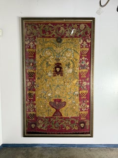 Antique Continental Ecclesiastical Embroidered Textile, 17th–18th Century