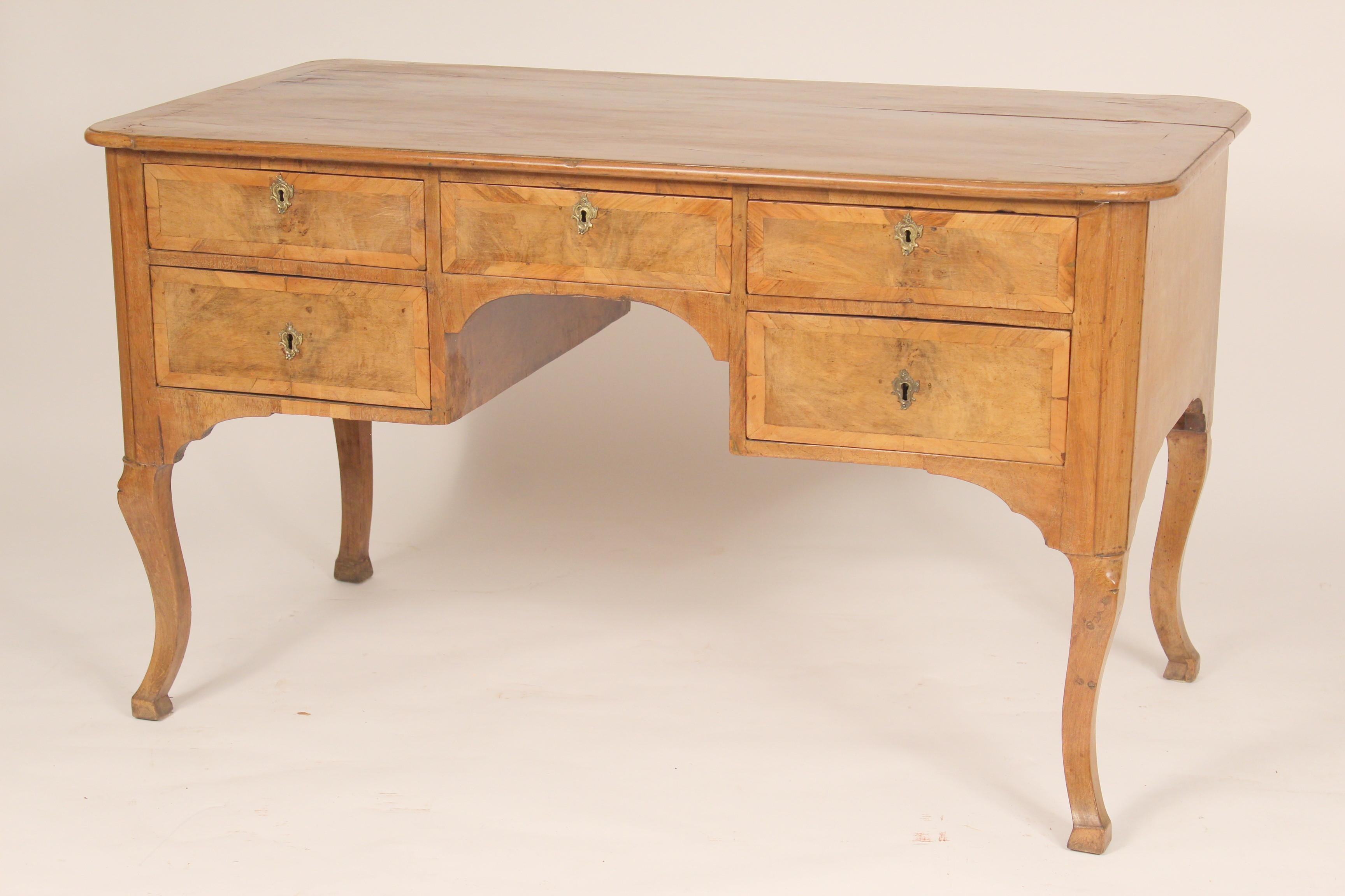 European Antique Continental Louis XV Style Desk For Sale