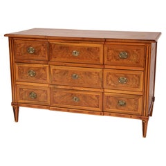Antique Continental Louis XVI Style Walnut Chest of Drawers