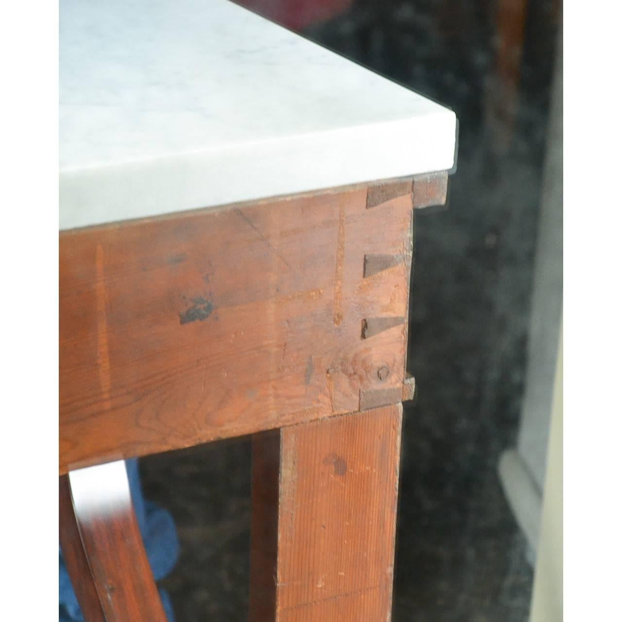 Bronze Antique Continental Mahogany Console Table