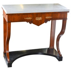 Antique Continental Mahogany Console Table