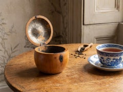 Antike, originelle Apfel-Teedose aus dem europäischen Kontinent, CIRCA 1800