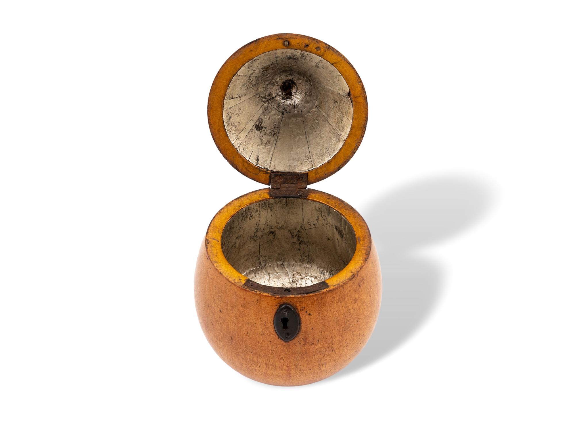Antique Continental Pear Fruit Novelty Tea Caddy 1