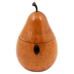 Antique Continental Pear Fruit Novelty Tea Caddy