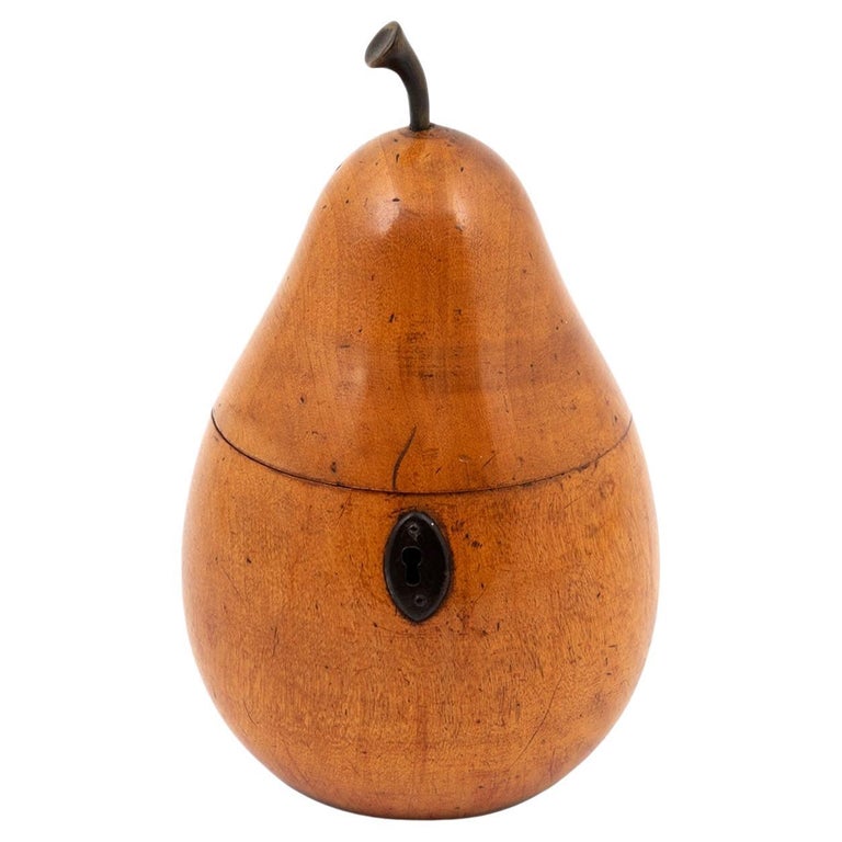 Pear Tea Caddy, ca. 1800, offered by MARK GOODGER ANTIQUES